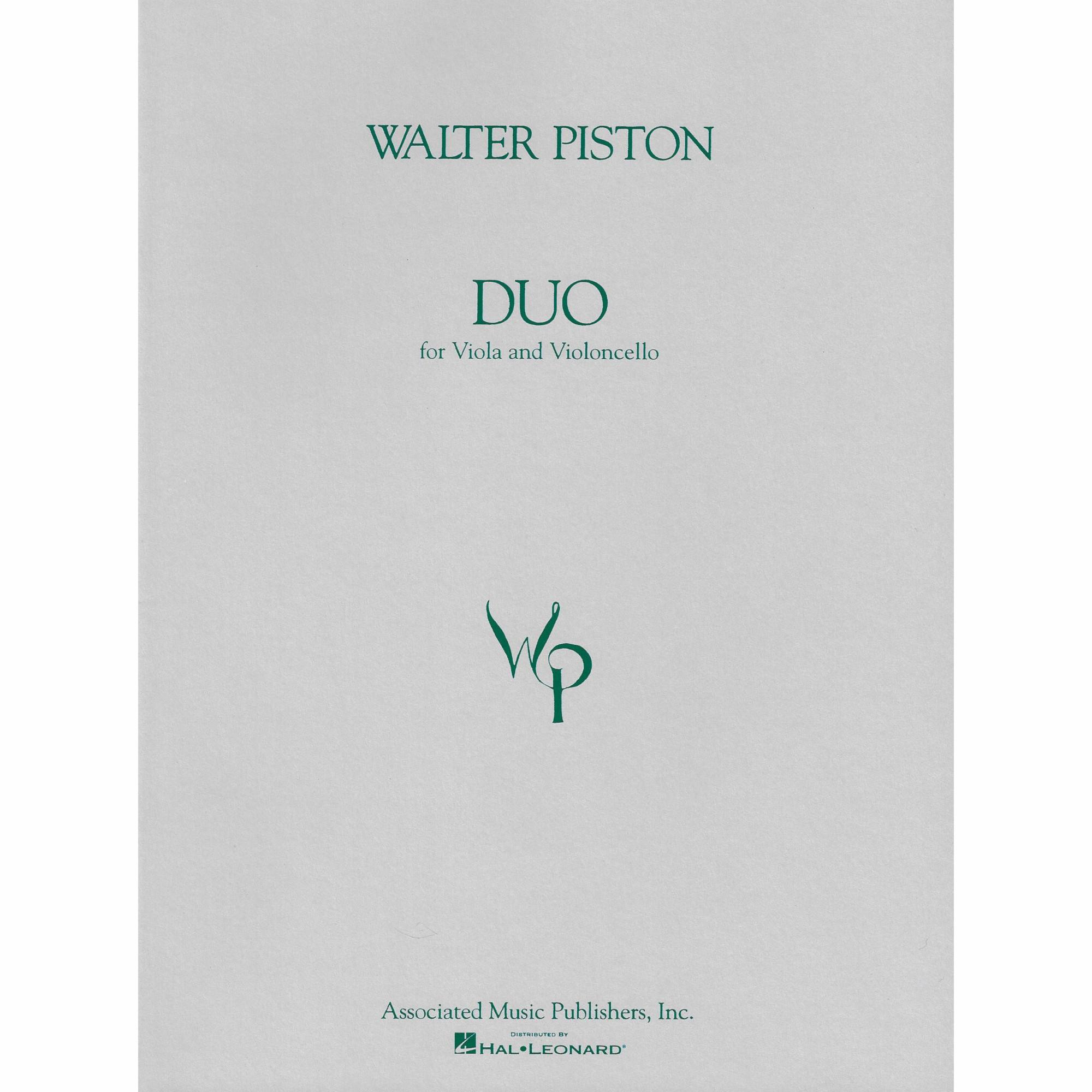 Piston -- Duo for Viola and Violoncello