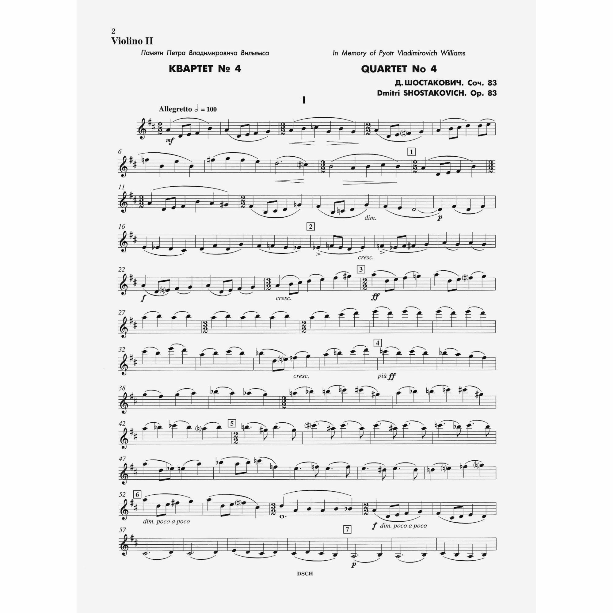 Sample: Violin II (Pg. 2)