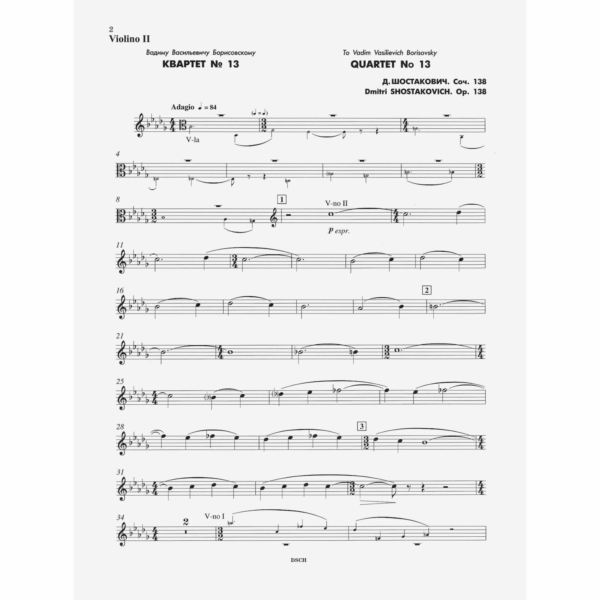 Sample: Violin II (Pg. 2)