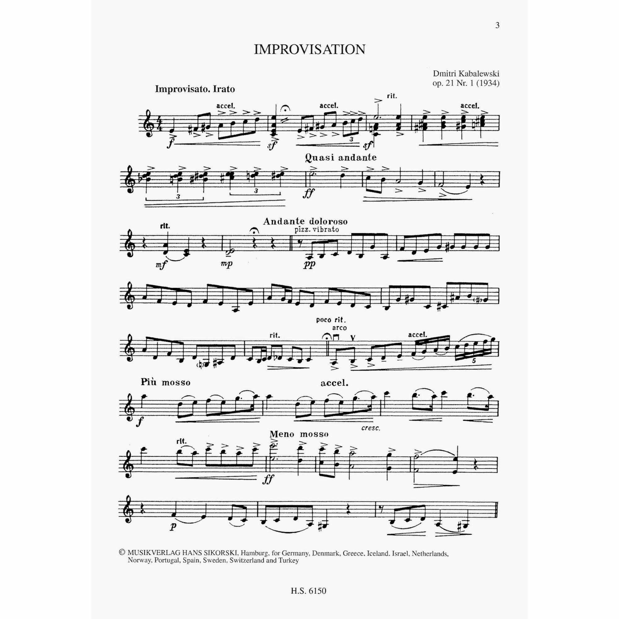 Sample: Violin Part