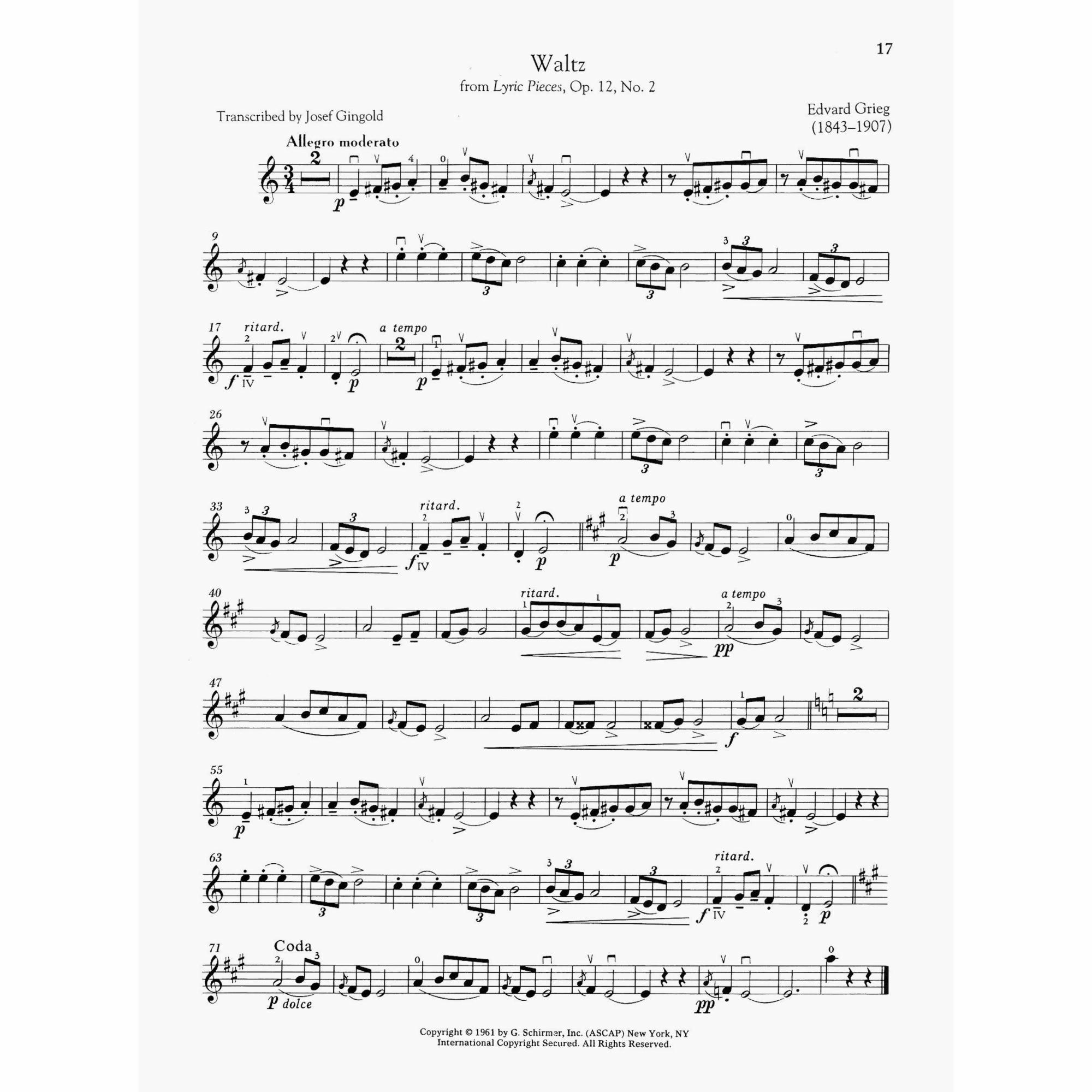 Sample: Violin Part