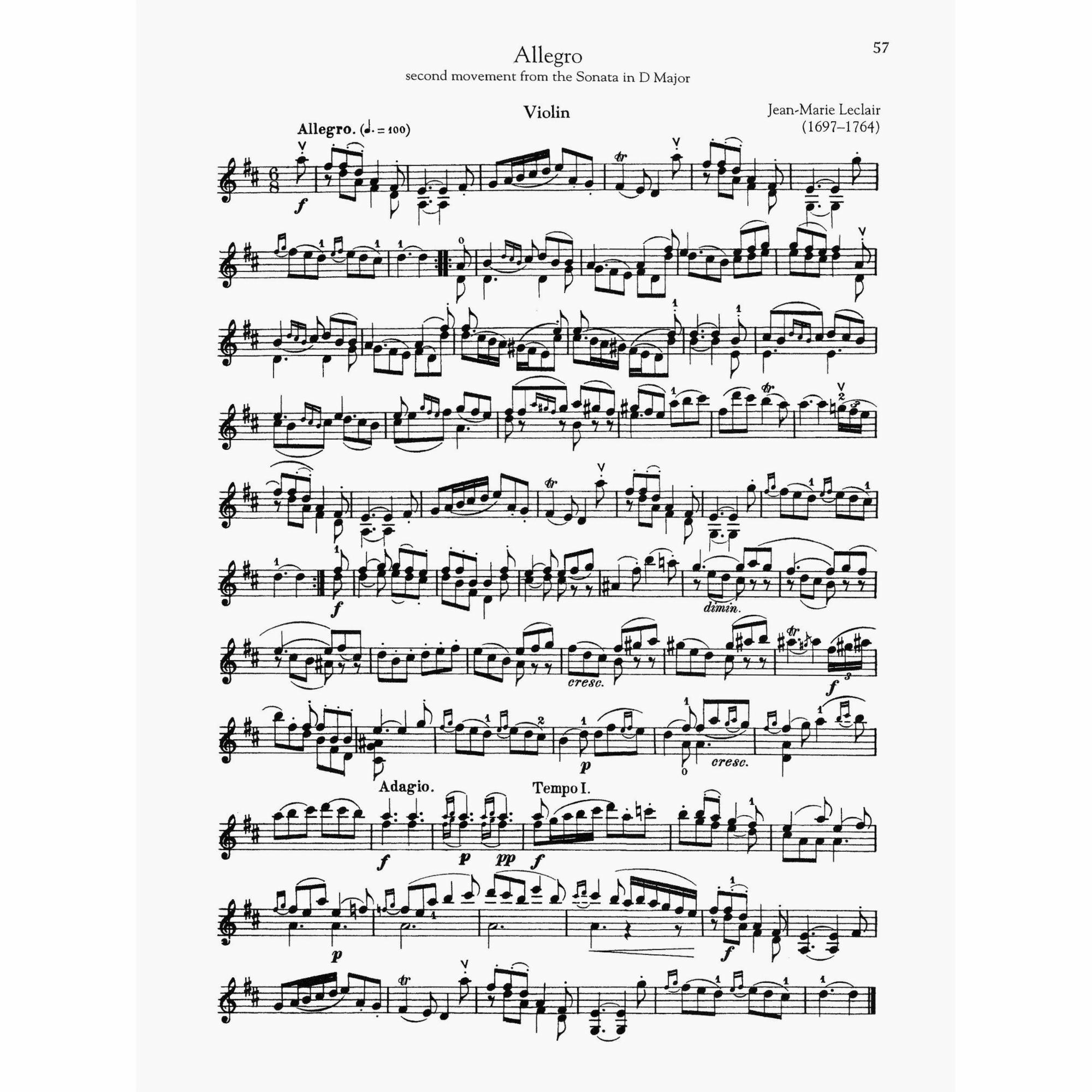 Sample: Violin Part