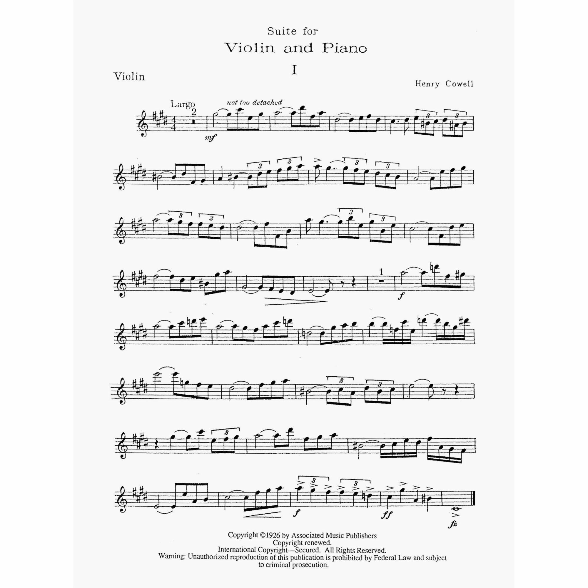 Sample: Violin Part