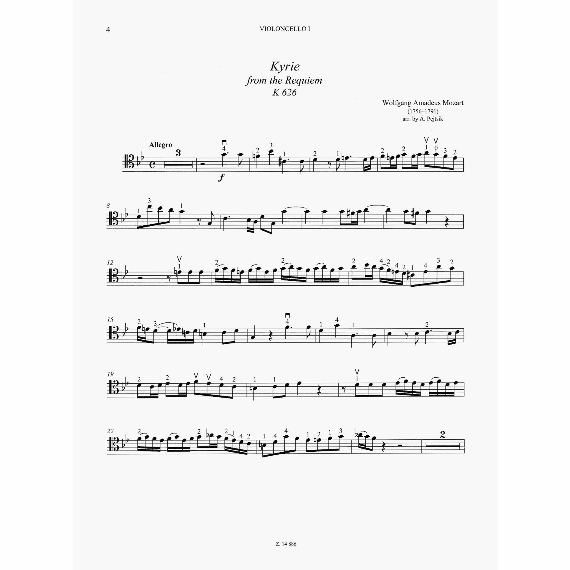 Sample: Cello I (Pg. 4)