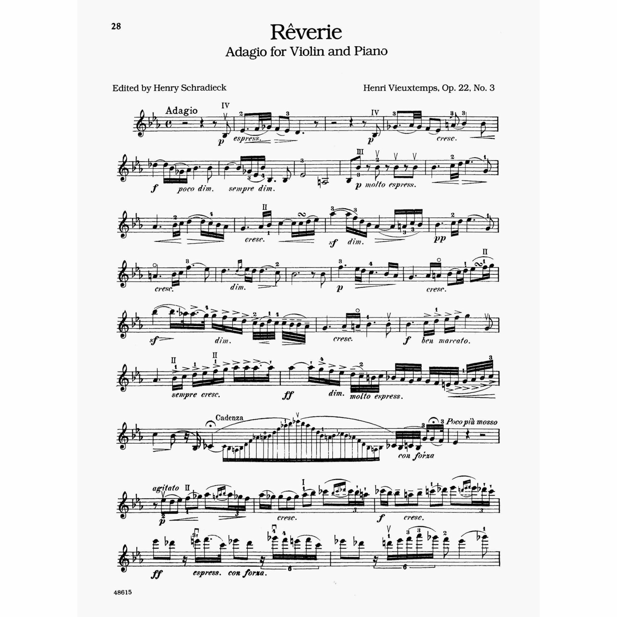 Sample: Violin Part