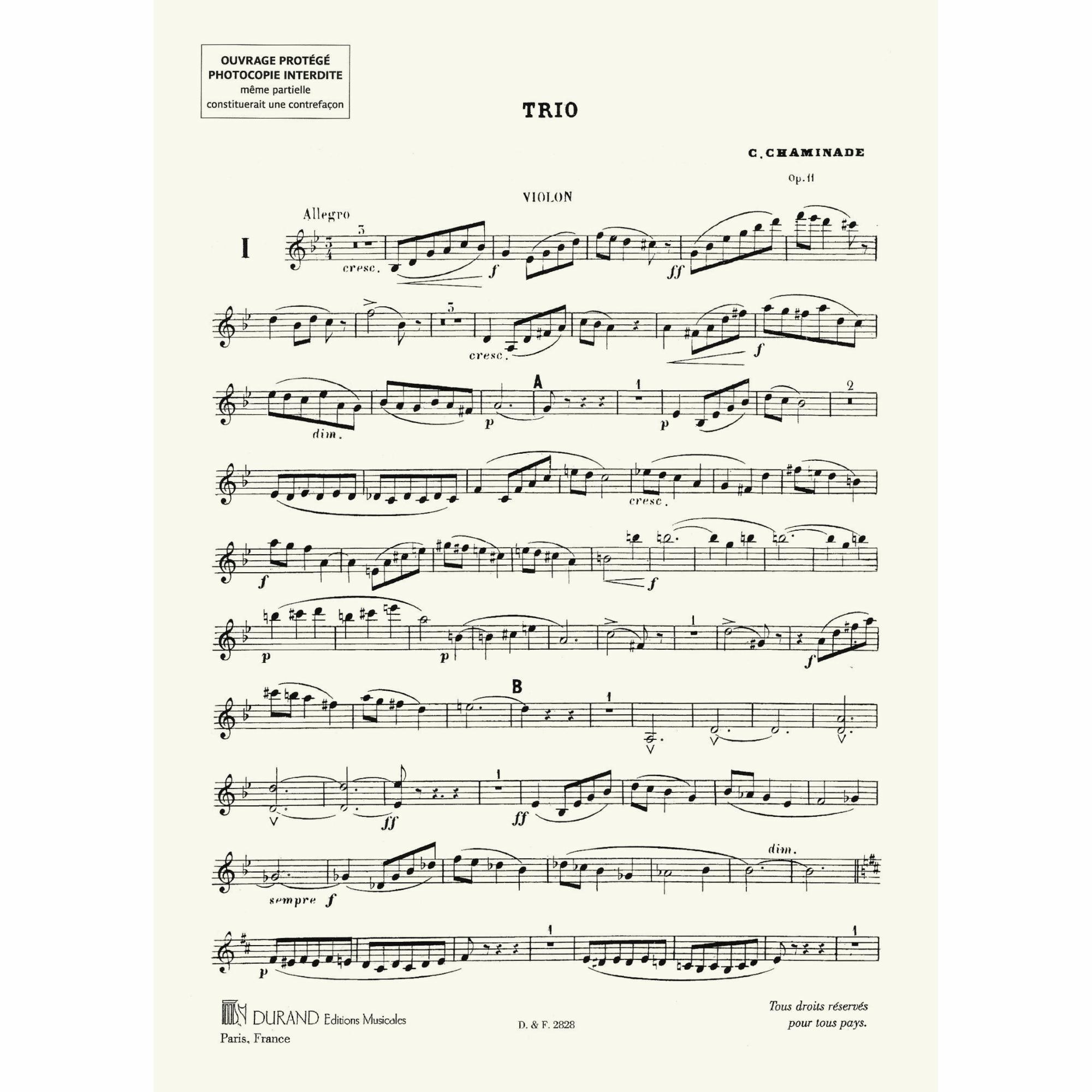 Sample: Violin (Pg. 1)