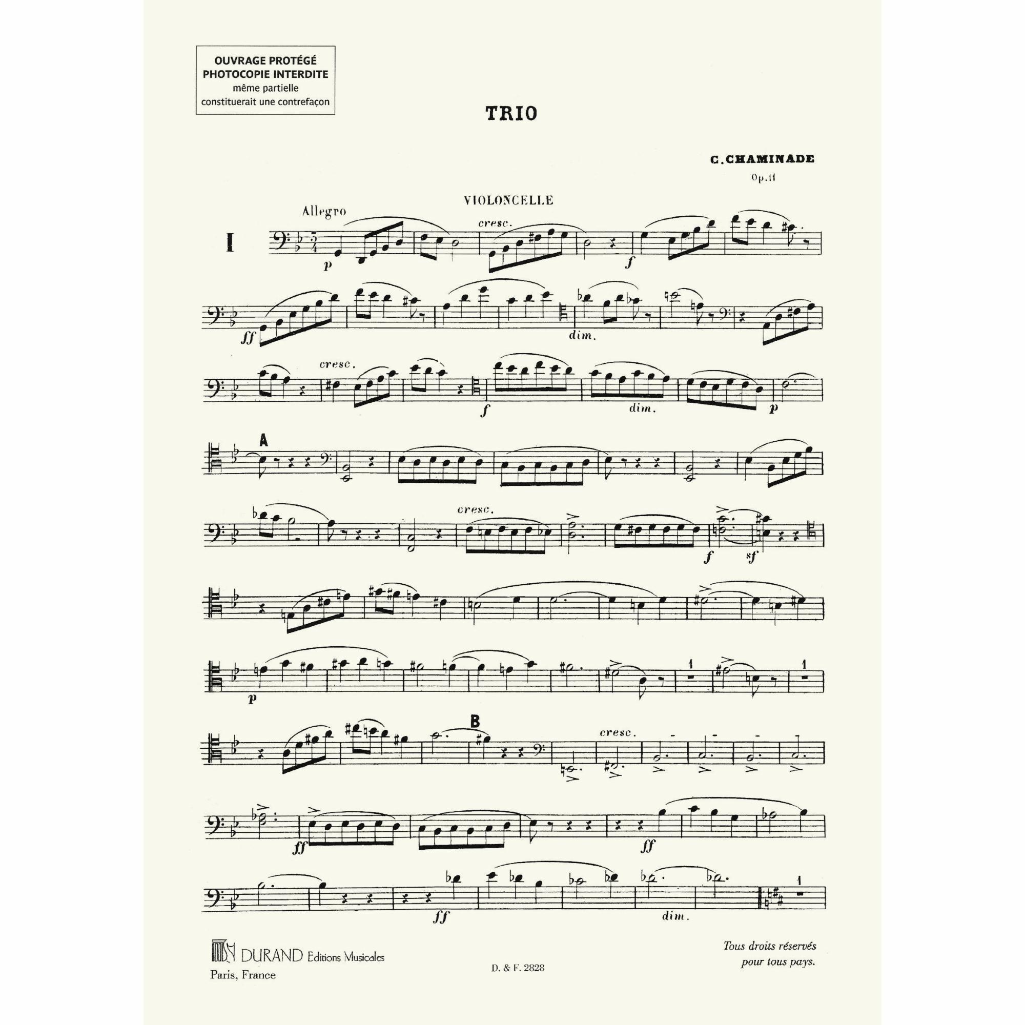 Sample: Cello (Pg. 1)