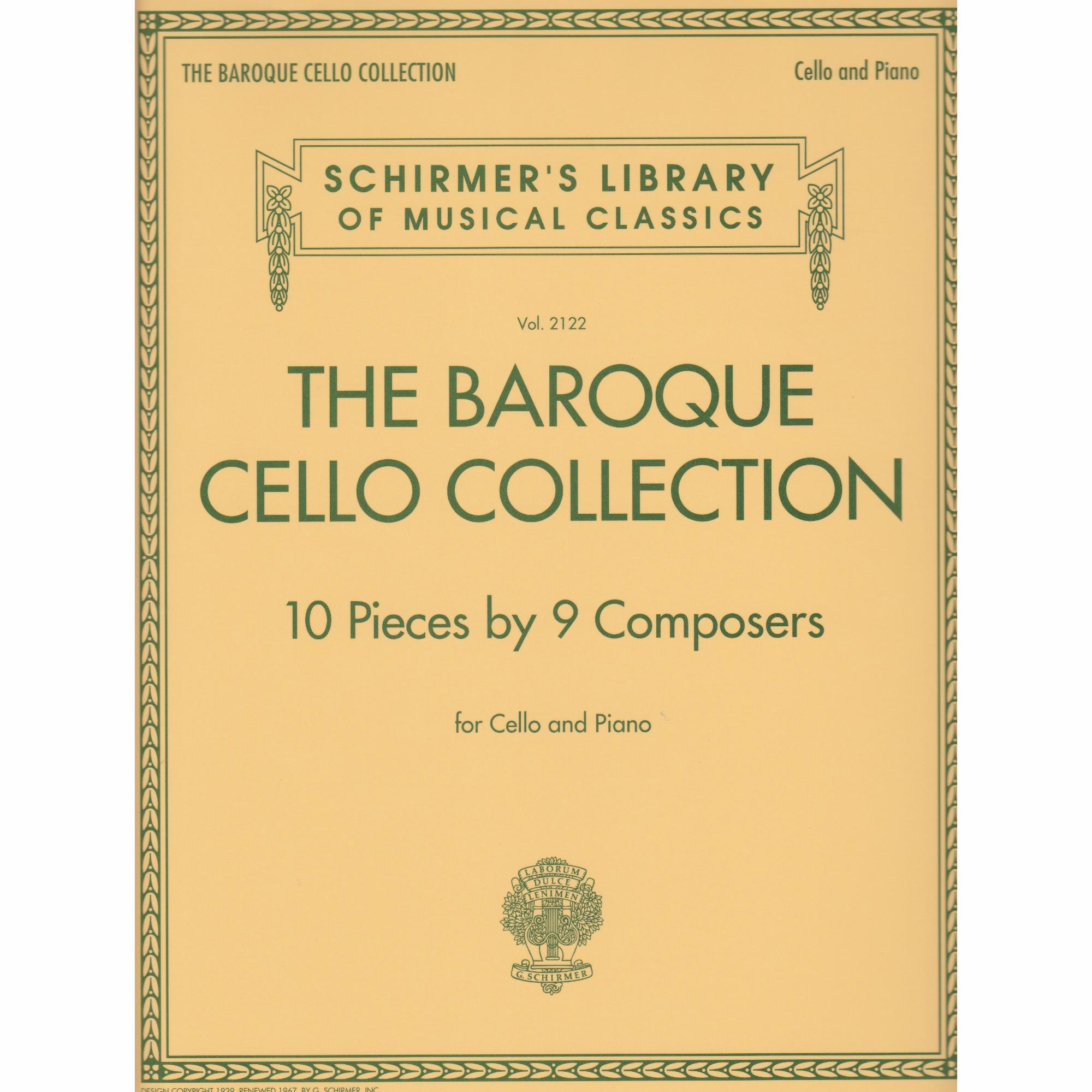 The Baroque Collection, 10 pcs for Cello and Piano