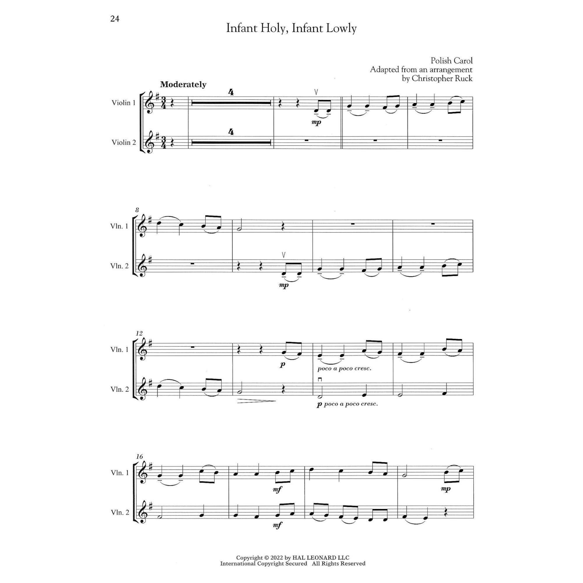 Sample: Violin Score, Pg. 24