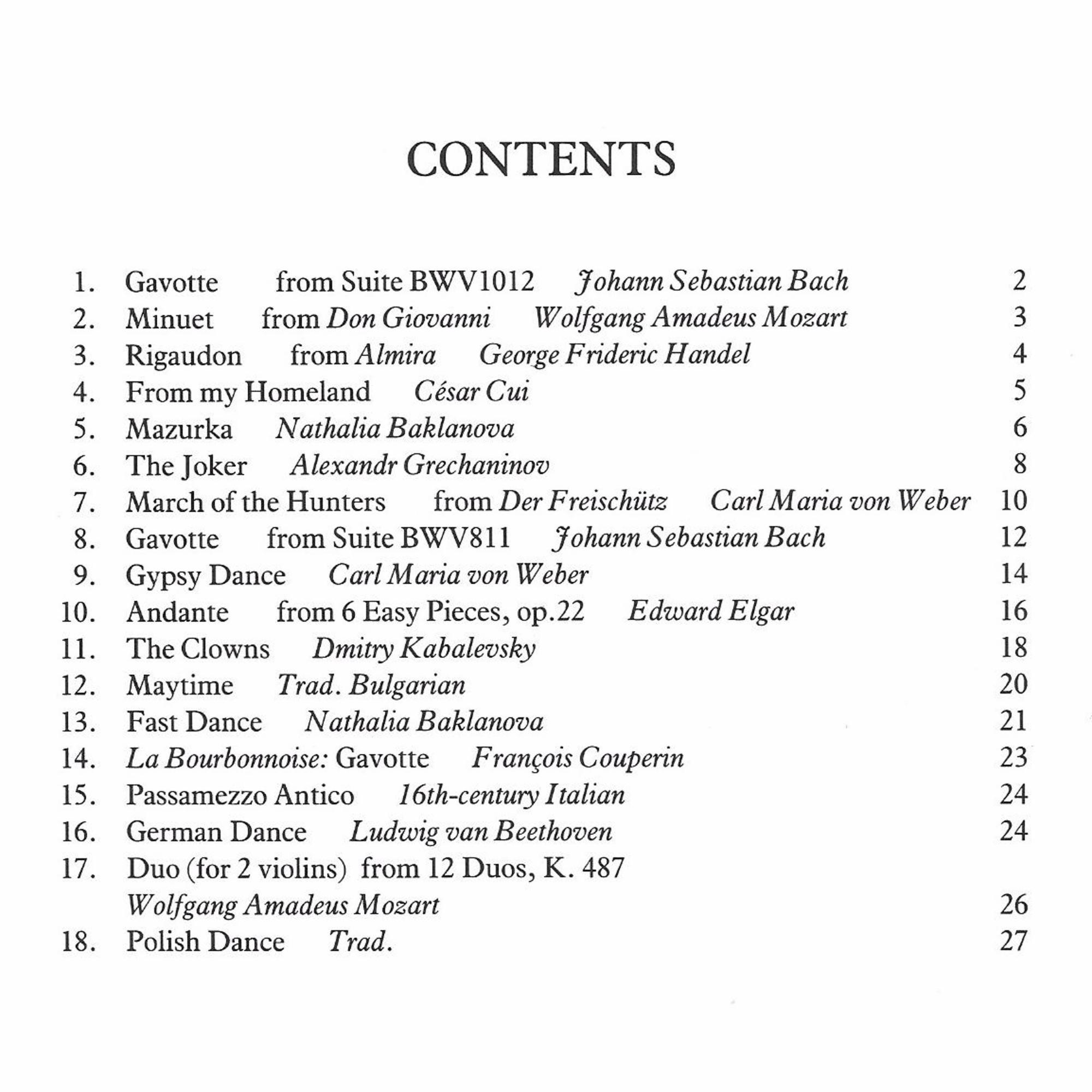 Book 3, Contents