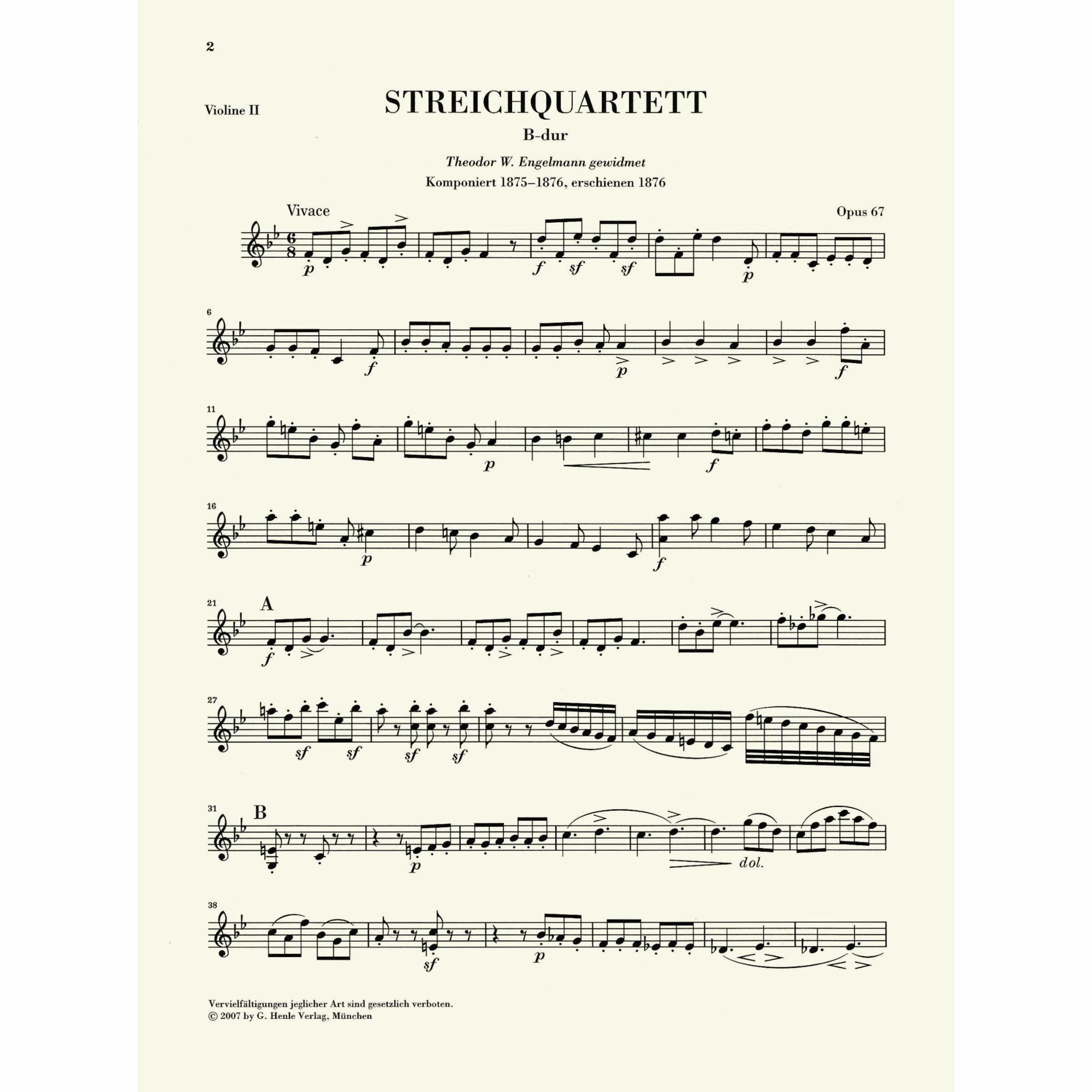 Sample: Violin II (Pg. 2)