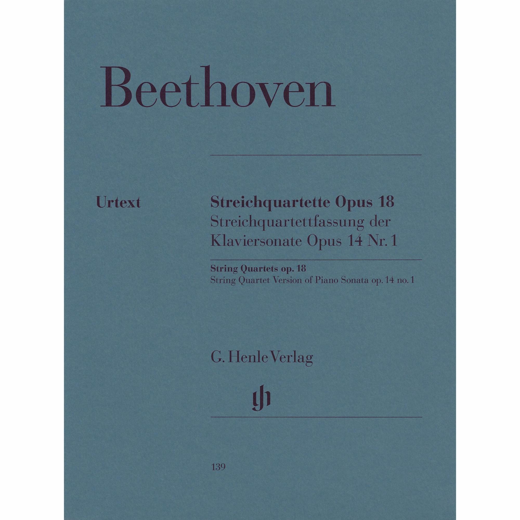 Beethoven -- String Quartets, Op. 18