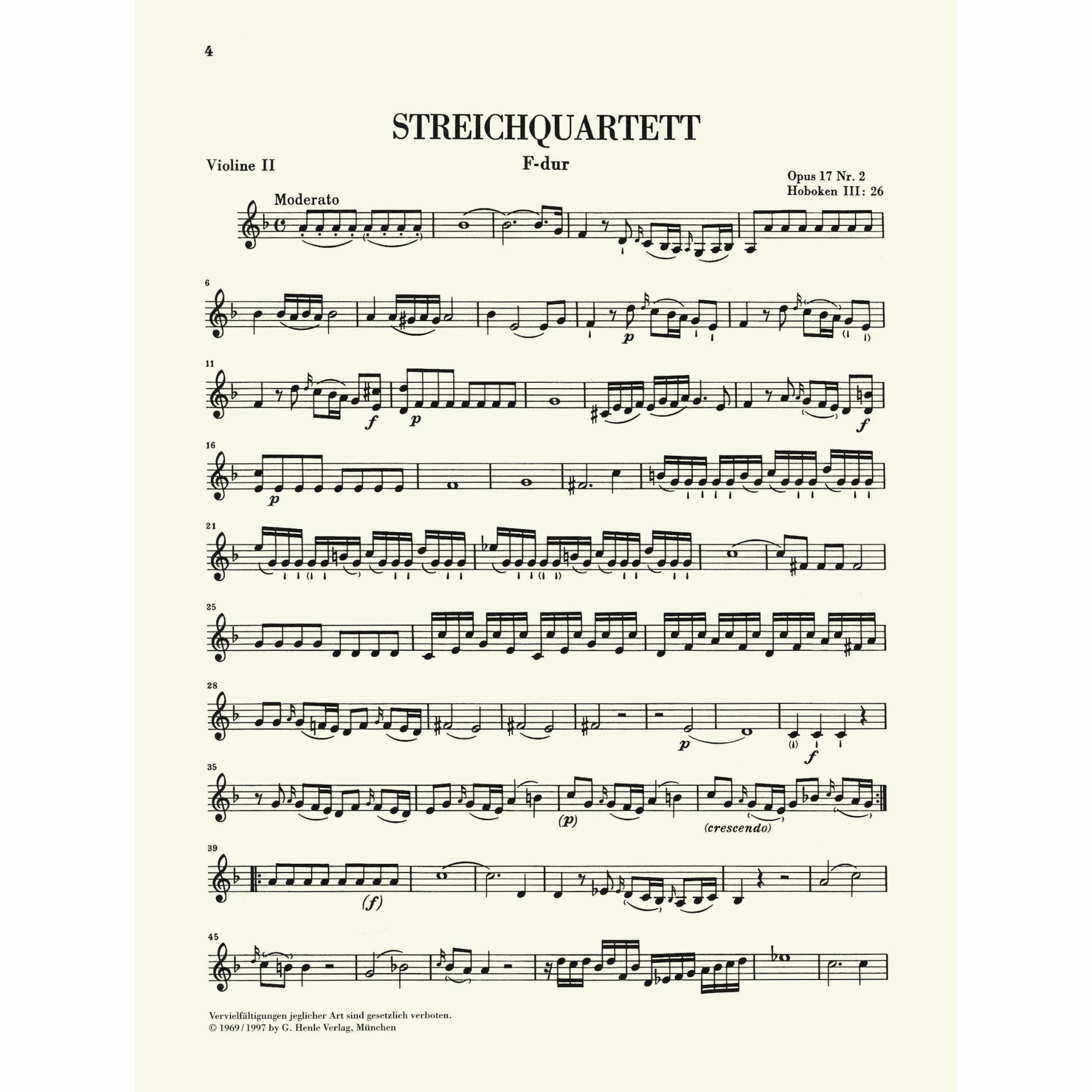 Sample: Violin II (Pg. 4)