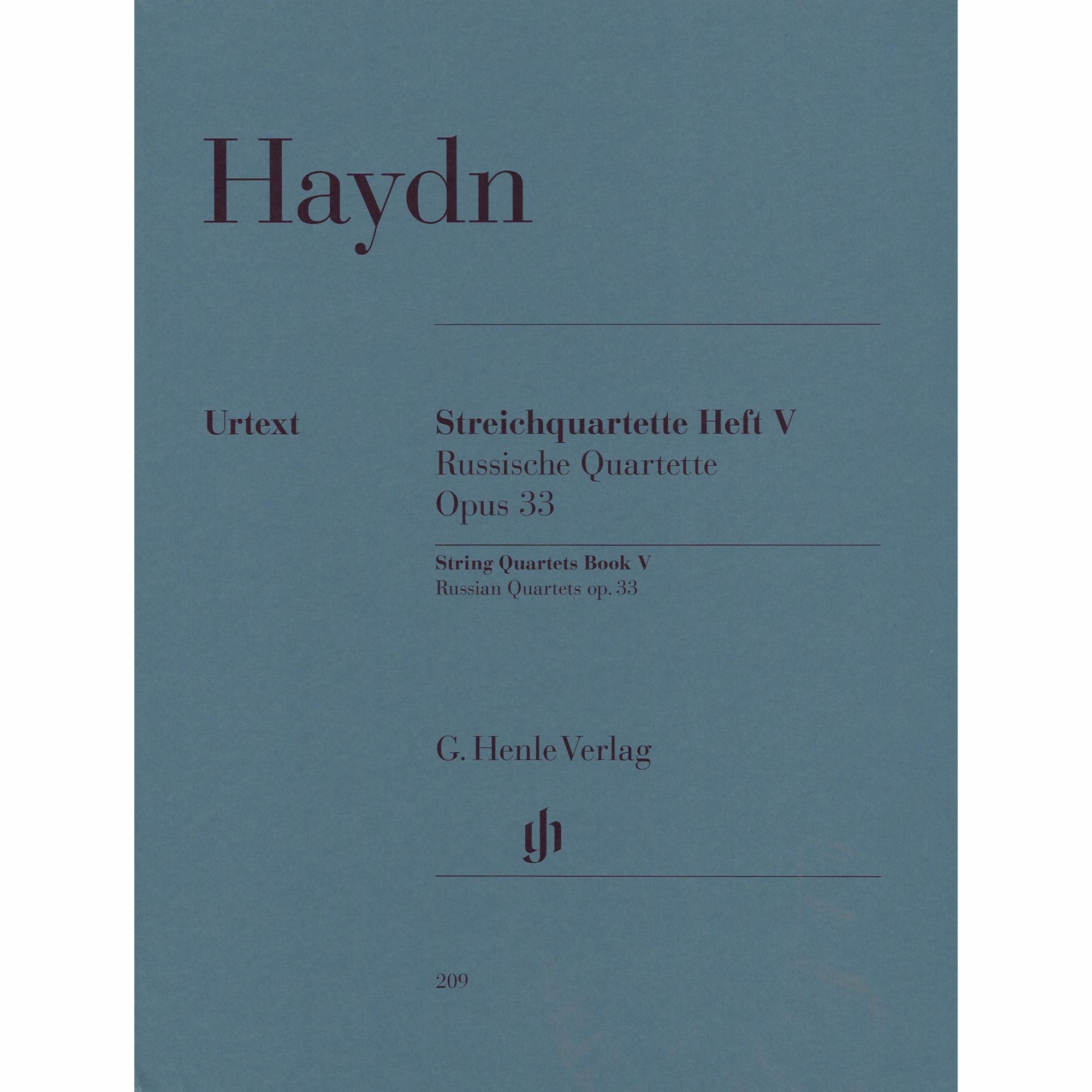 Haydn -- String Quartets, Book V