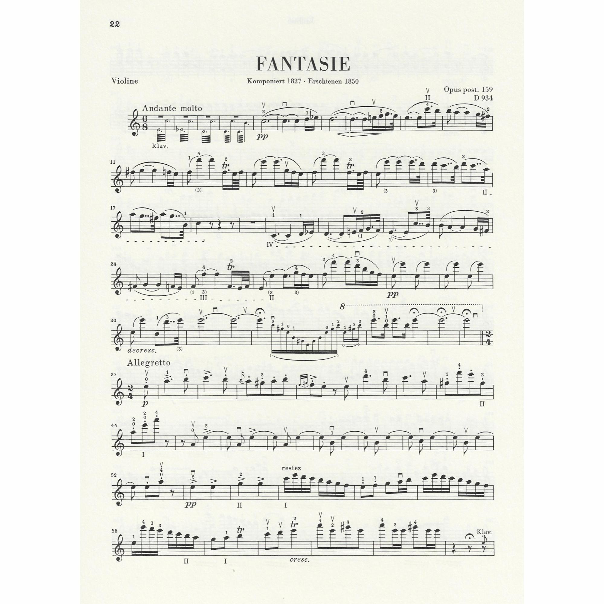 Sample: Marked Violin Part (D. 934)