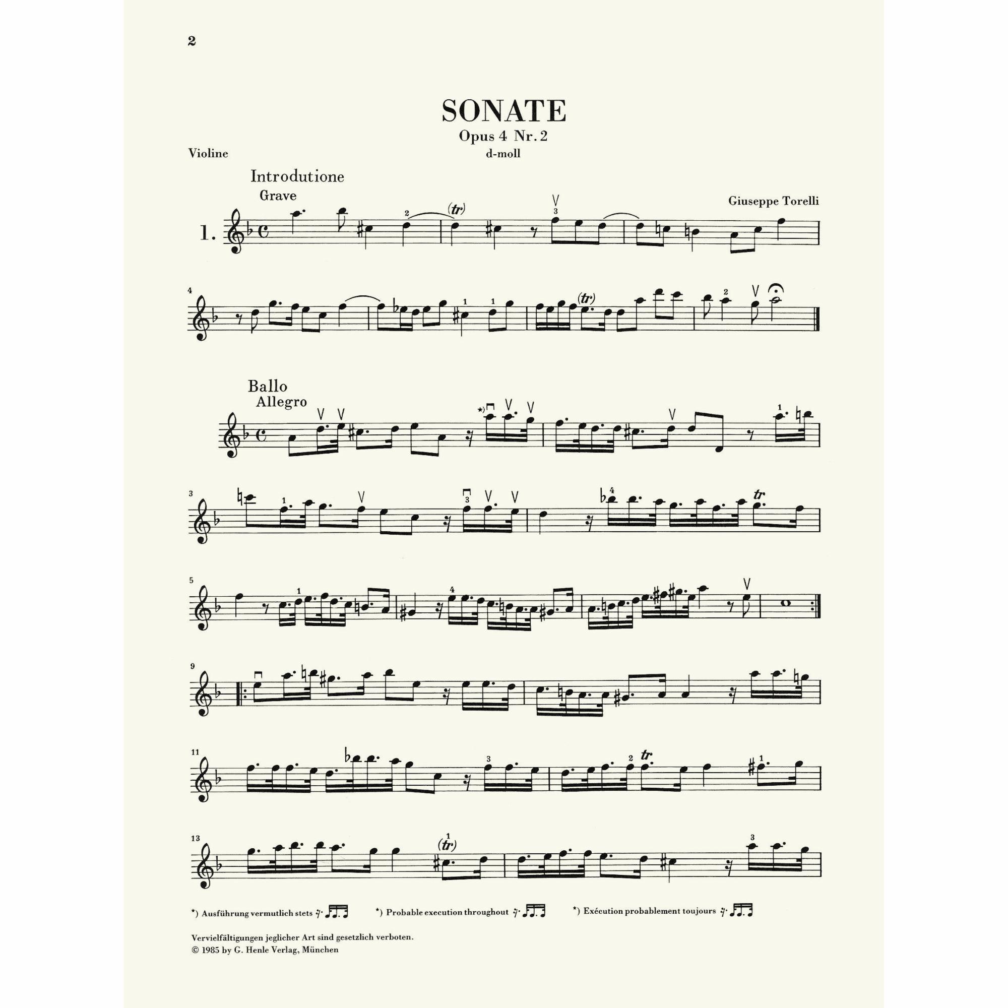 Sample: Vol. I, Marked Violin Part