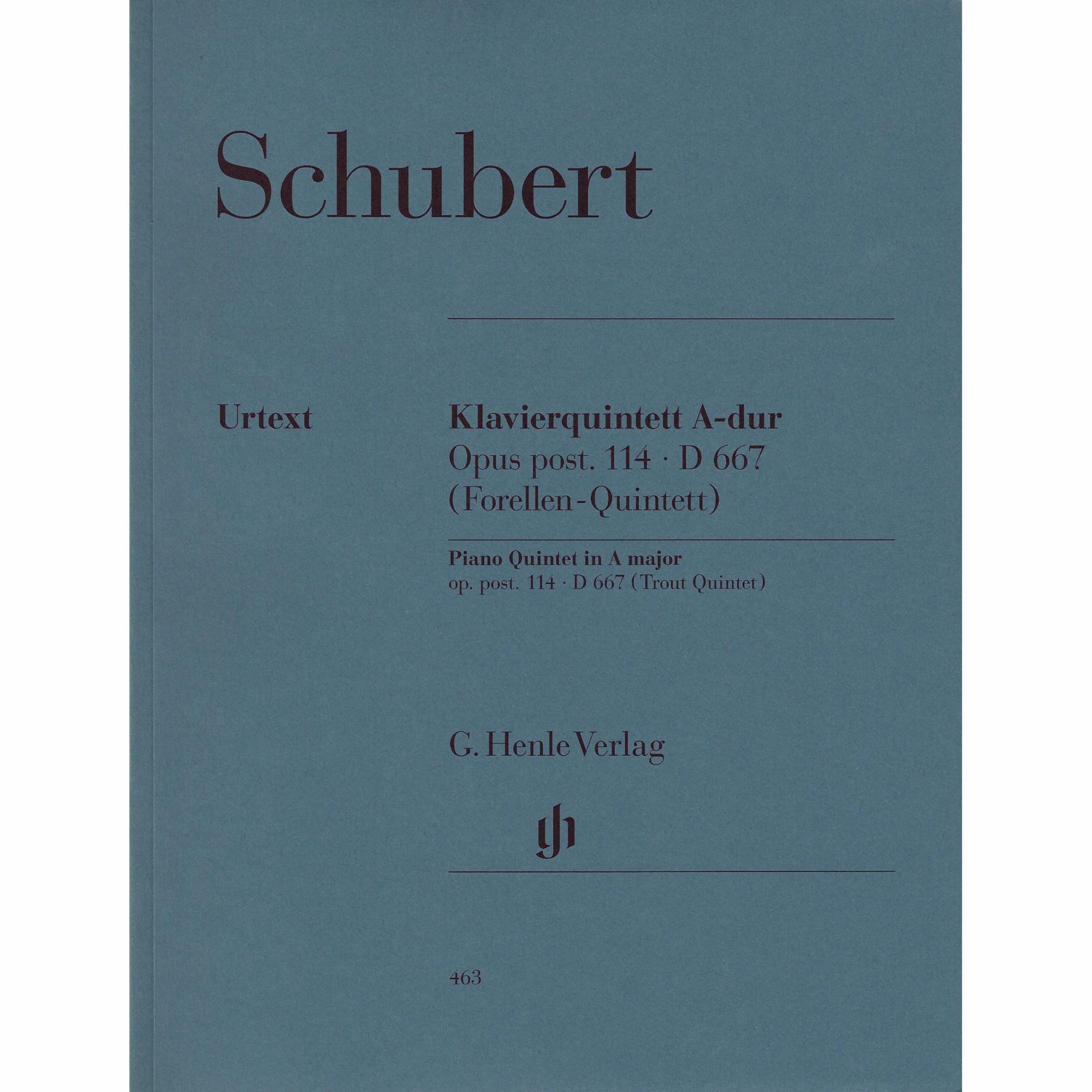 Schubert -- Piano Quintet in A Major, D. 667 (The Trout)