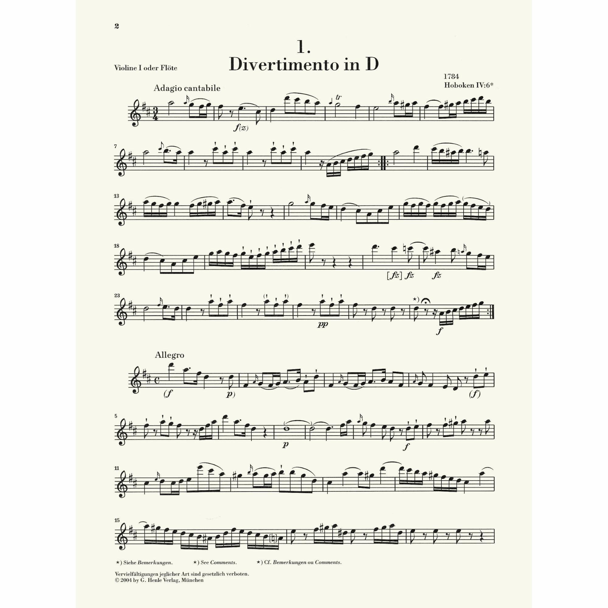 Sample: Violin I (Pg. 2)