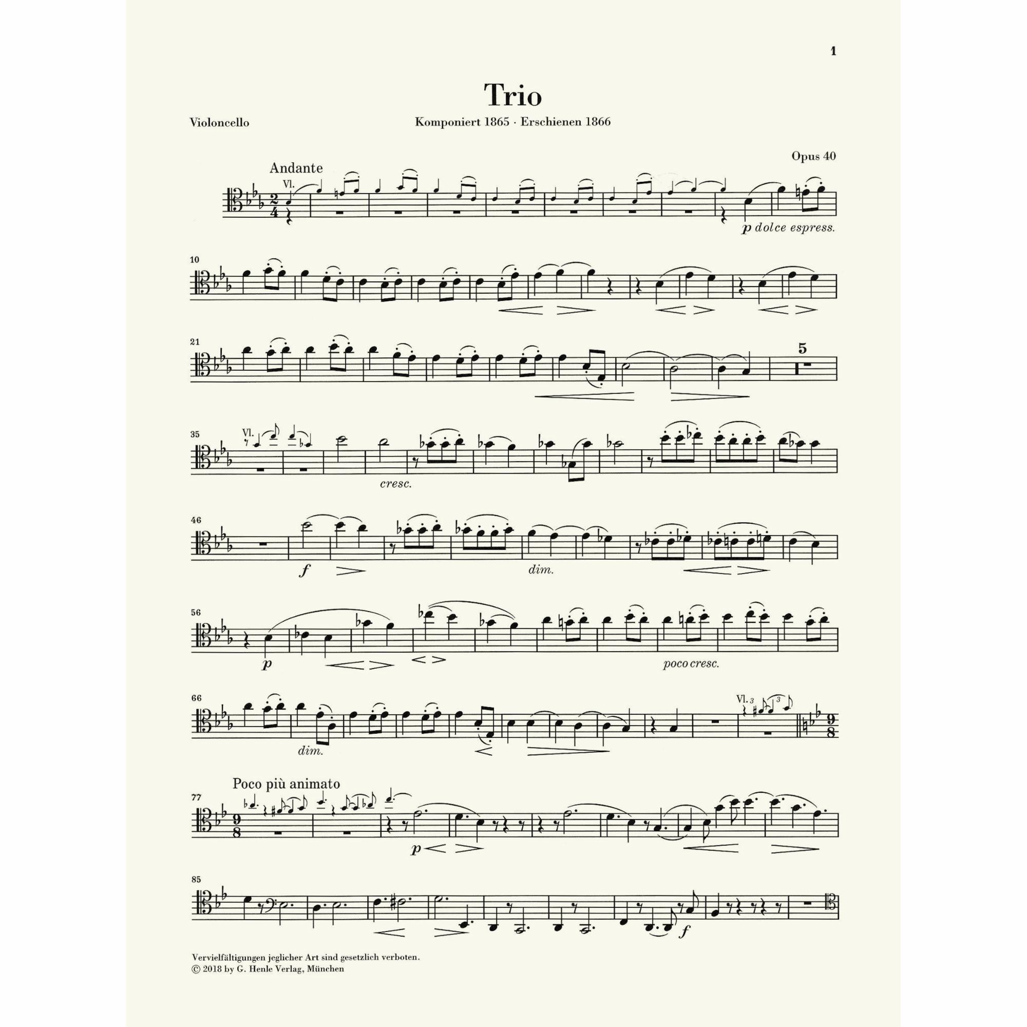 Sample: Cello (Pg. 1)