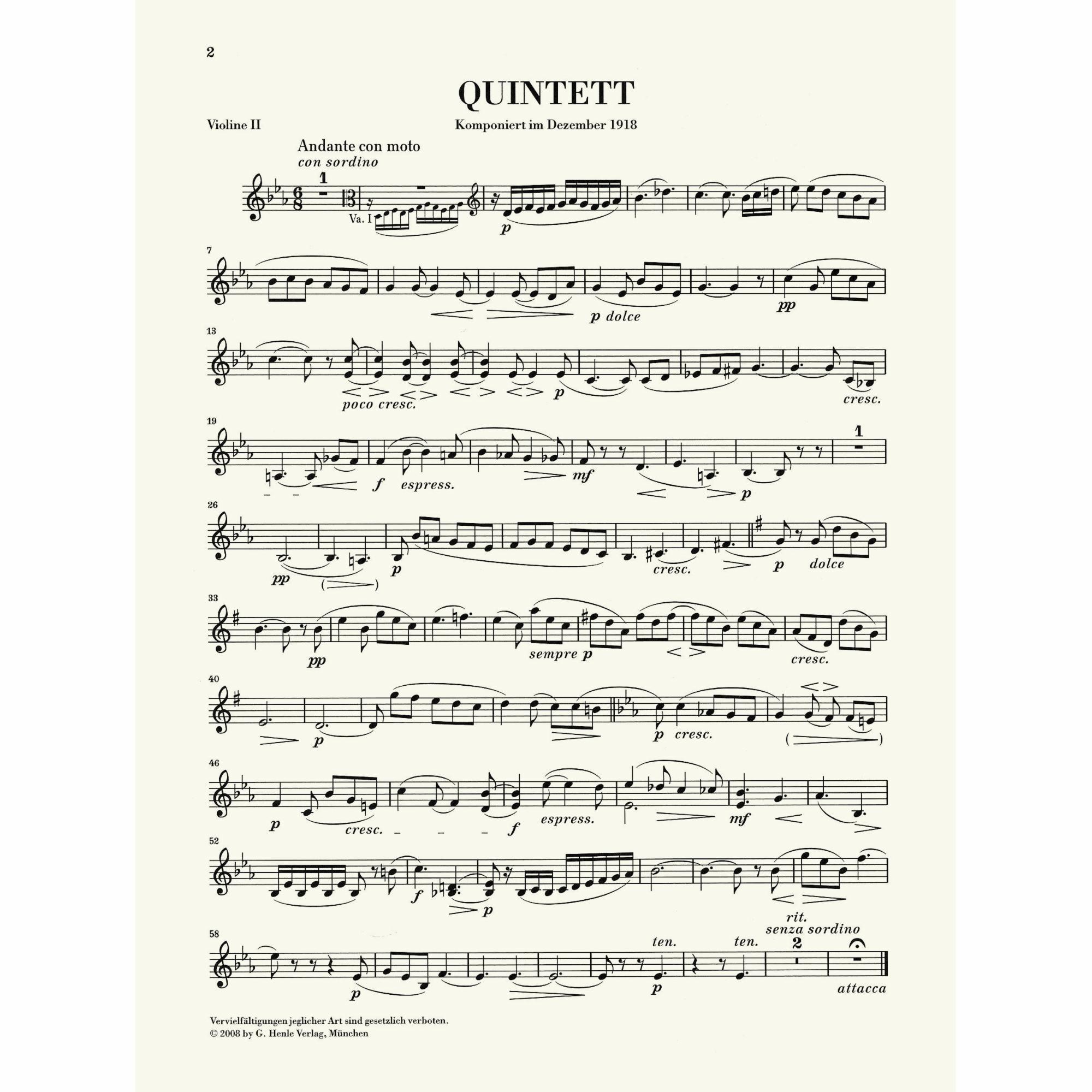 Sample: Violin II (Pg. 2)