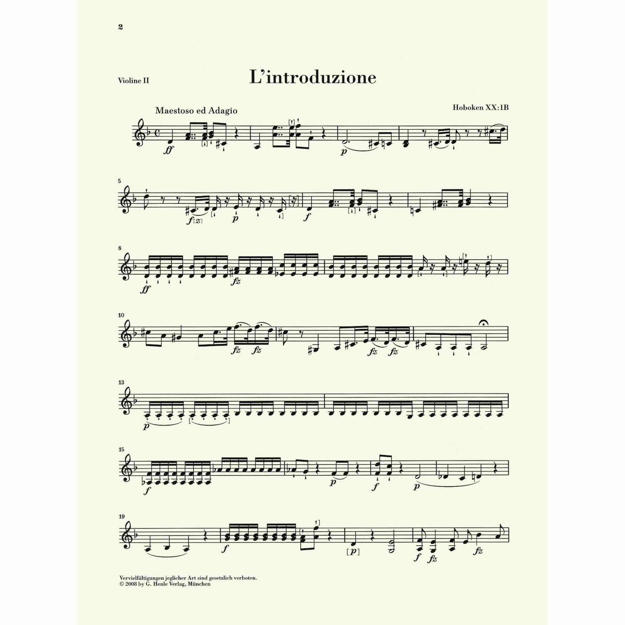 Sample: Violin II (Pg. 2)