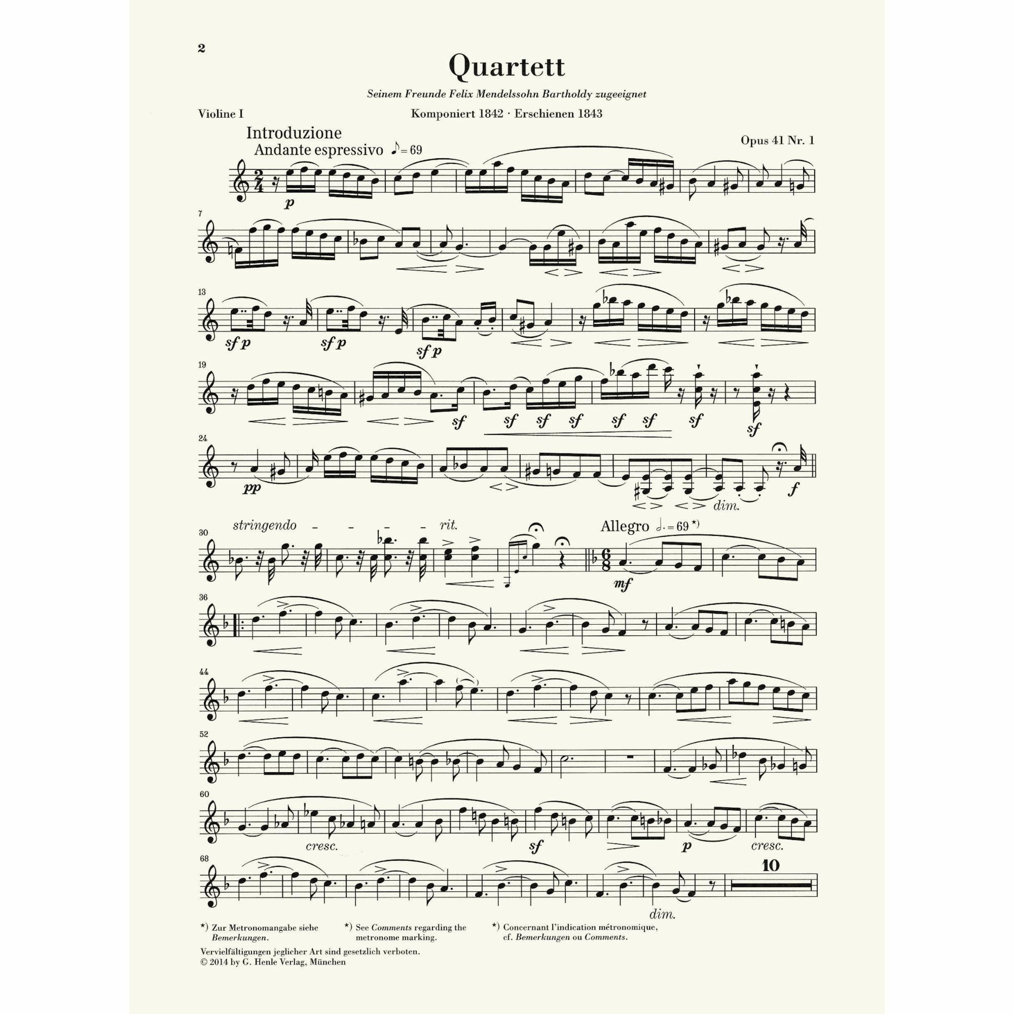 Sample: Violin I (Pg. 2)