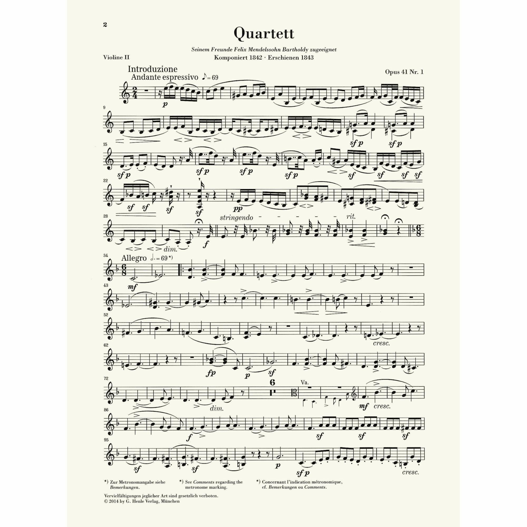 Sample: Violin II (Pg. 2)