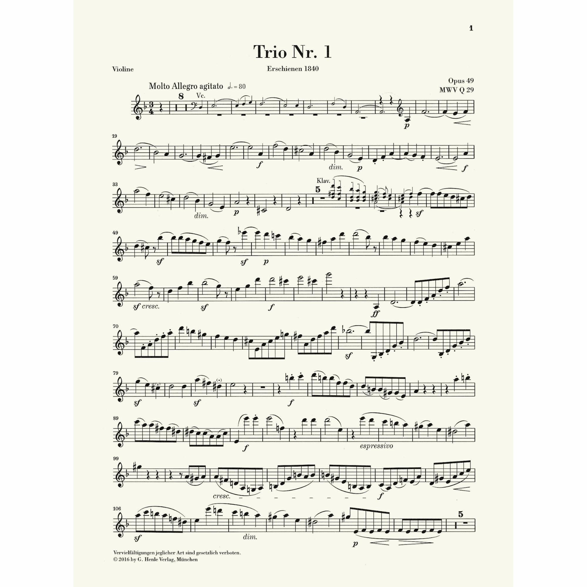 Sample: Violin (Pg. 1)