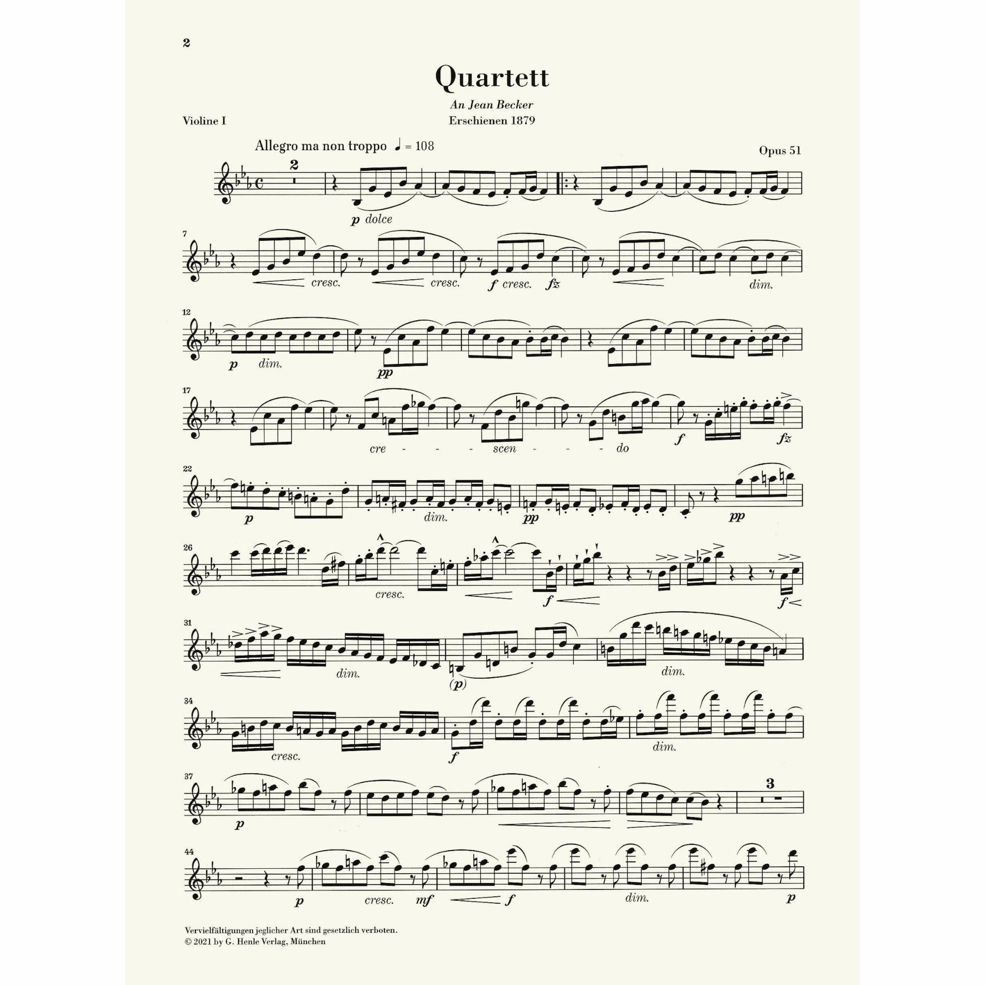 Sample: Violin I (Pg. 2)