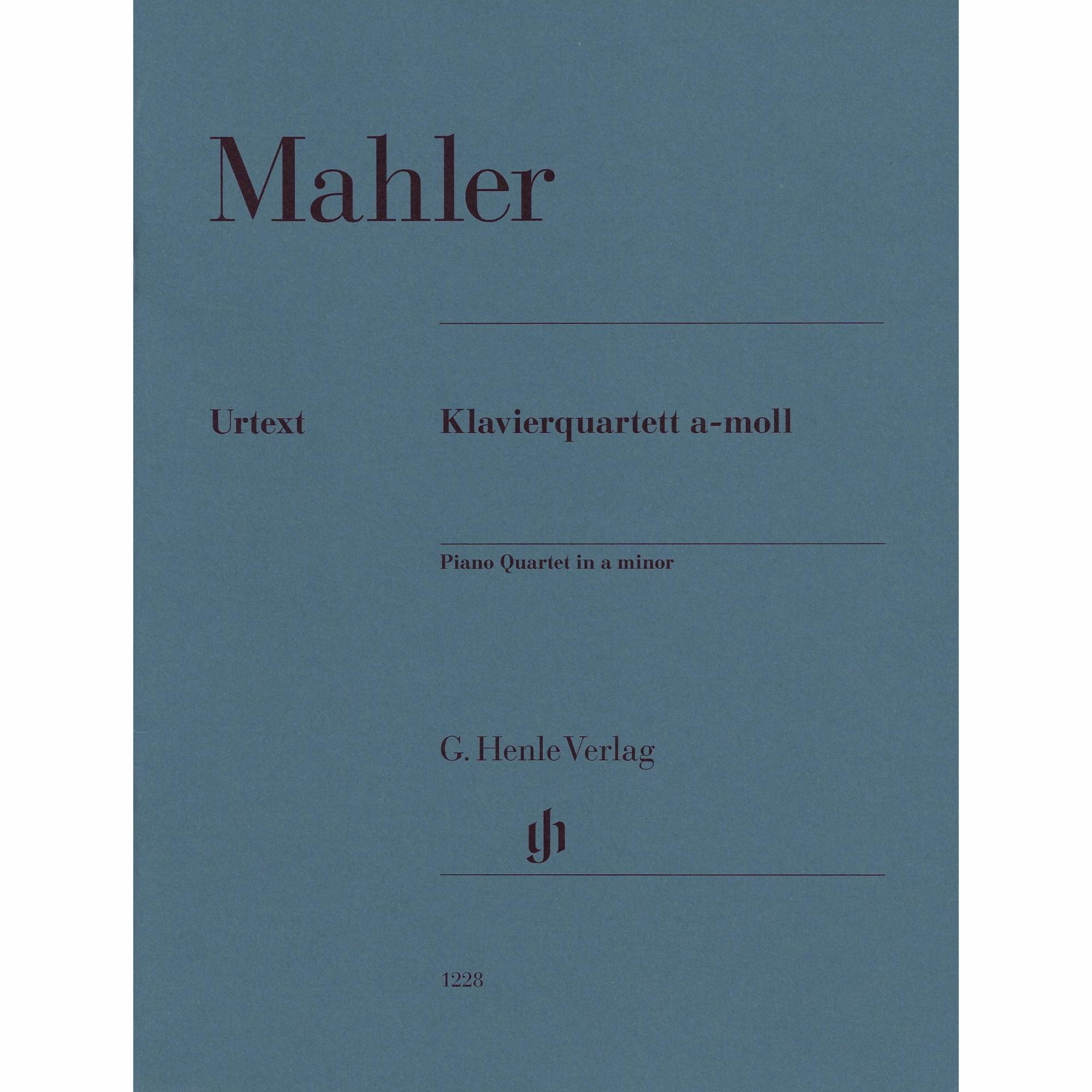 Mahler -- Piano Quartet in A Minor