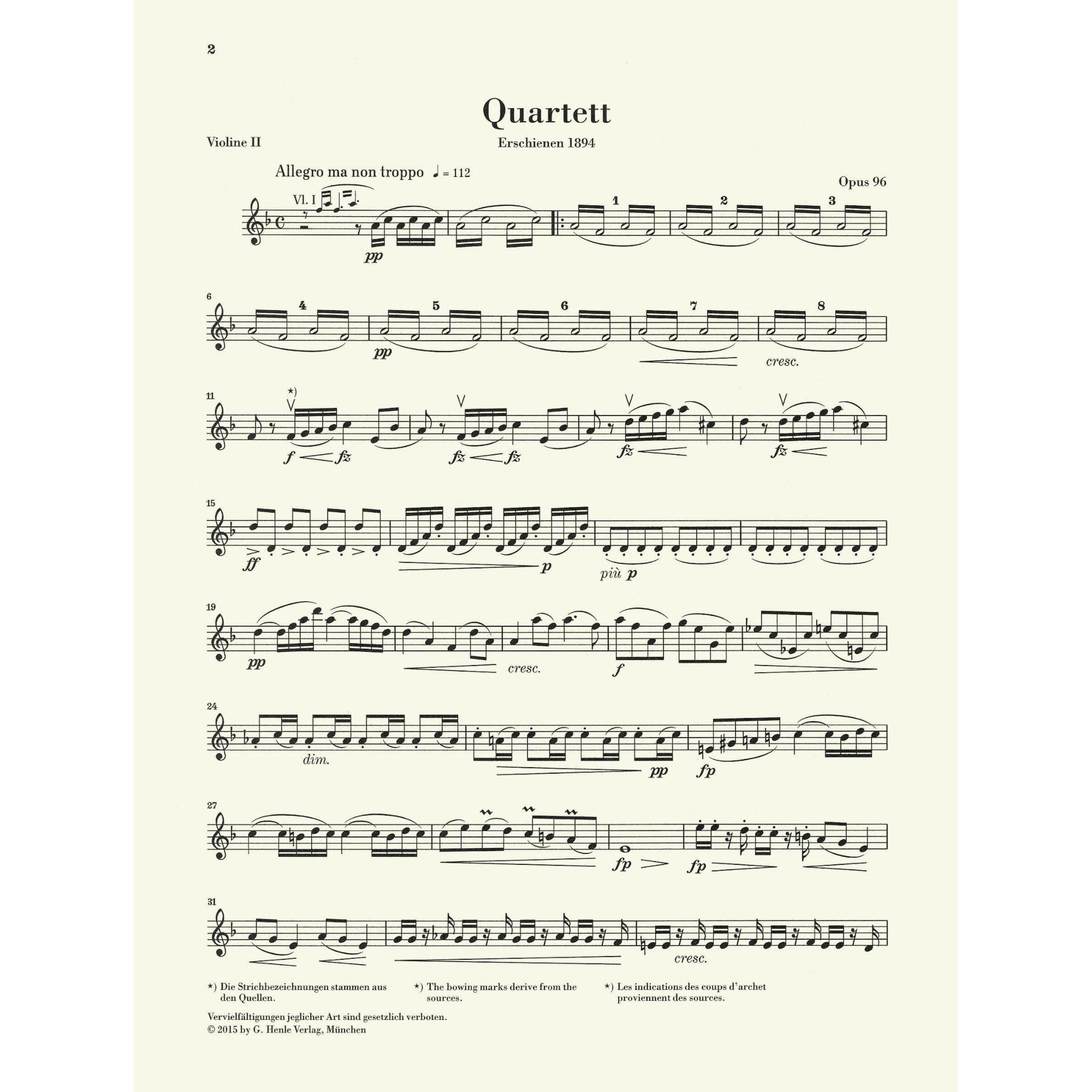 Sample: Violin II (Pg. 2)