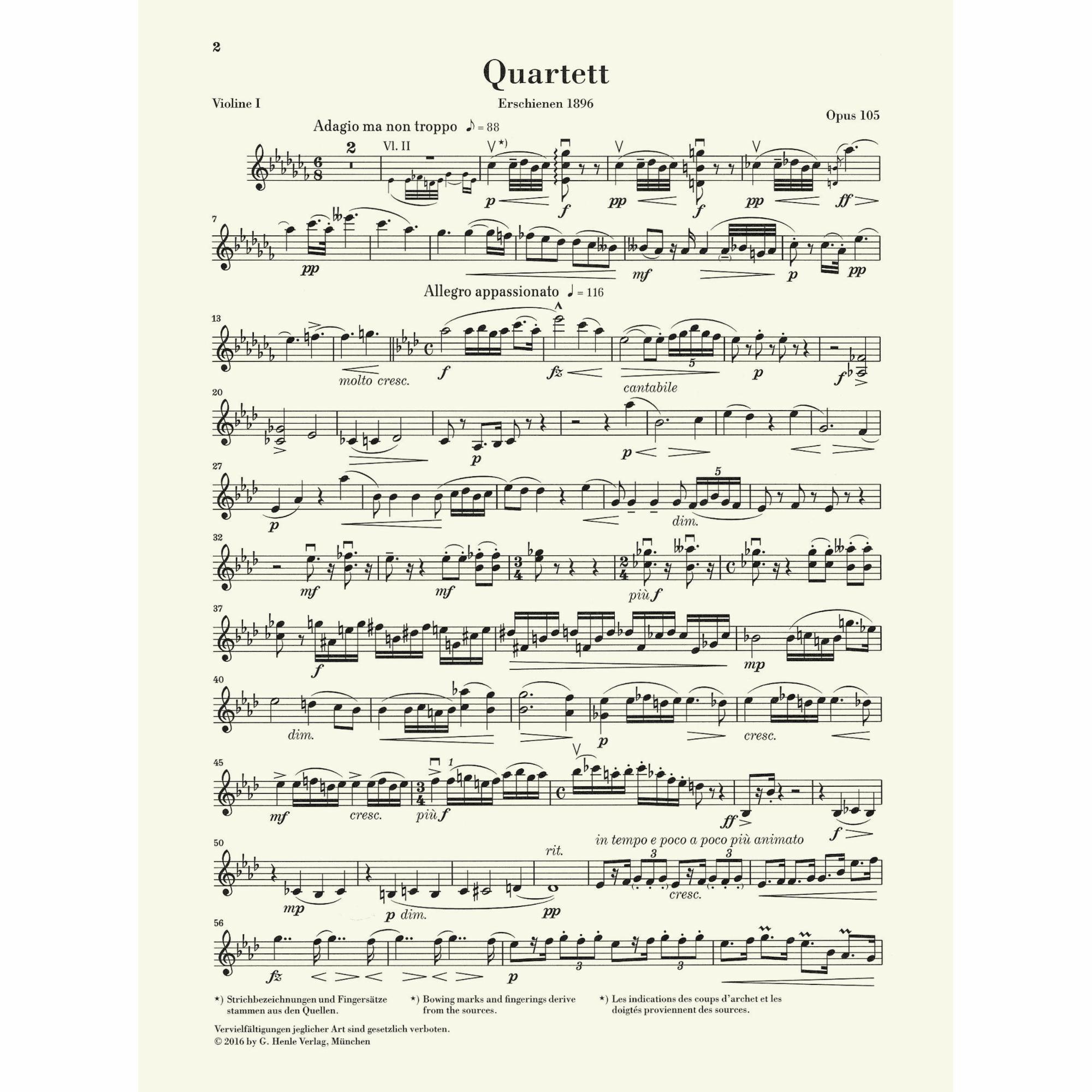 Sample: Violin I (Pg. 2)