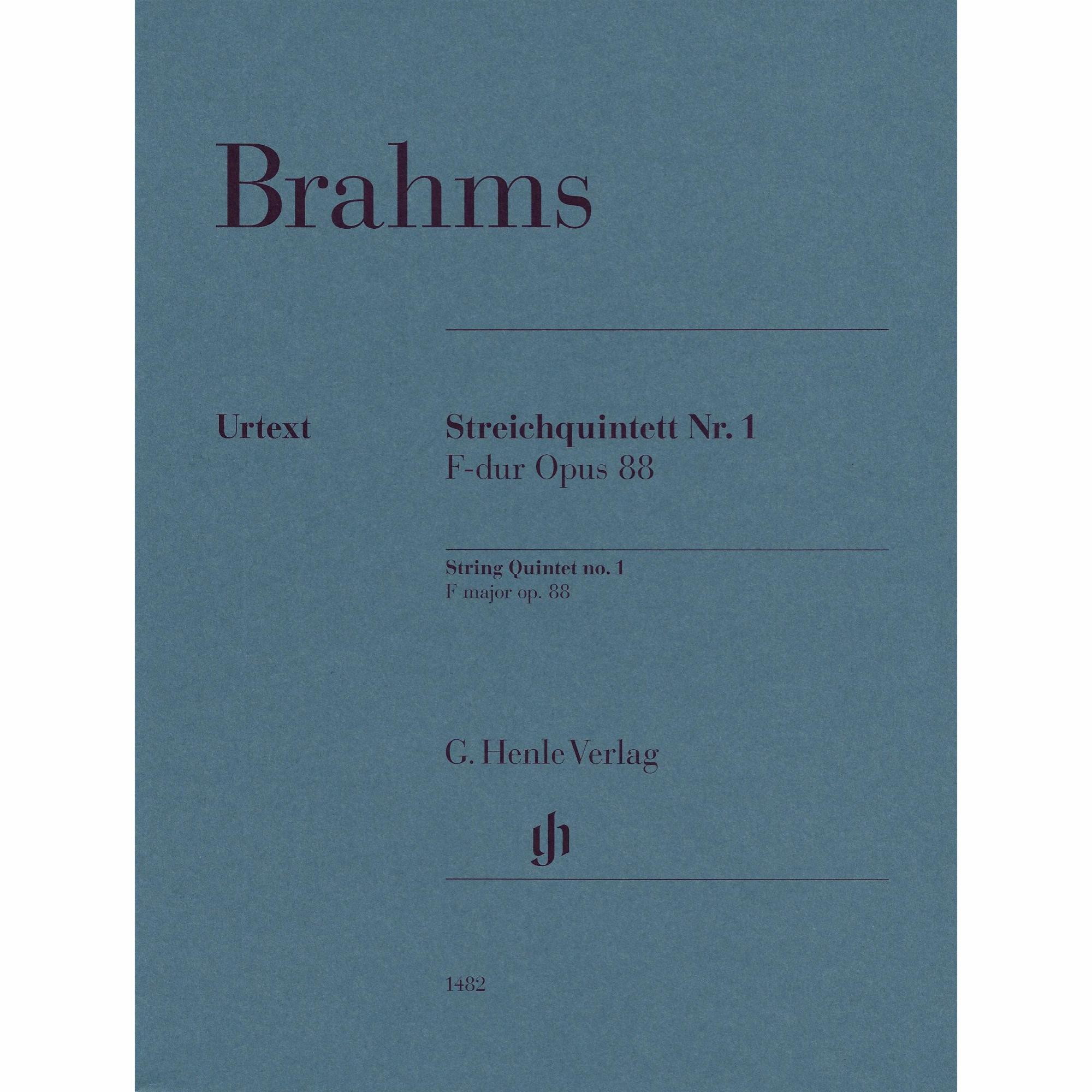 Brahms -- String Quintet No. 1 in F Major, Op. 88