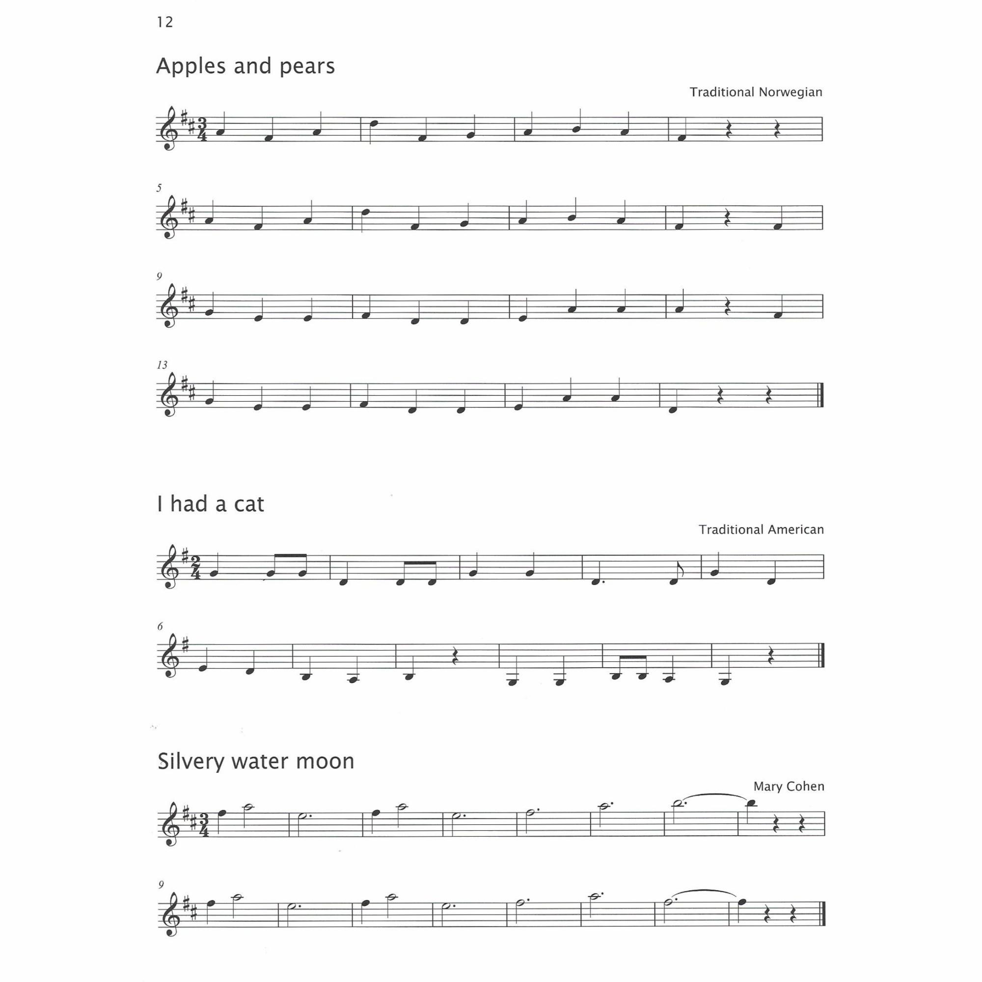 Sample: Violin (Pg. 12)