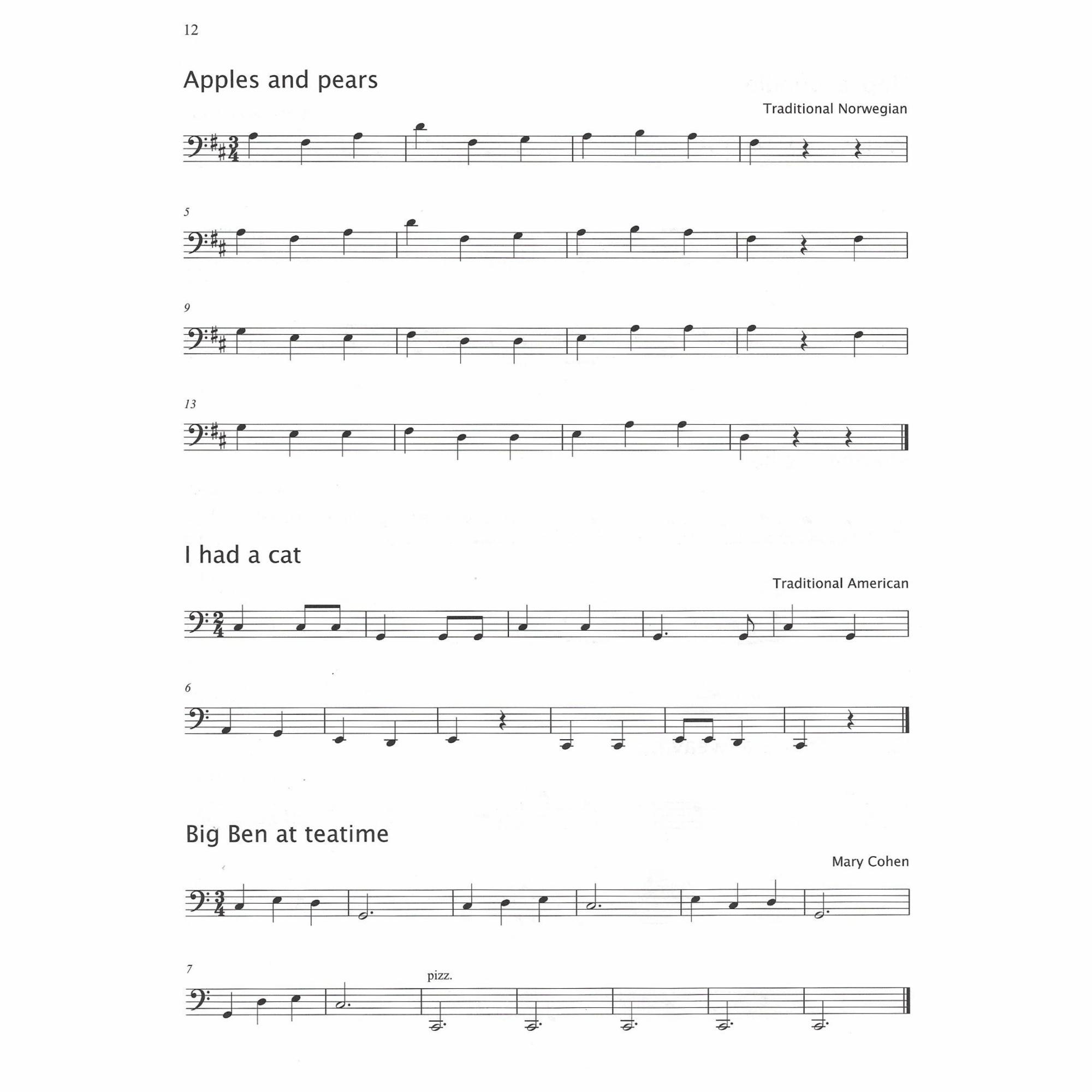 Sample: Cello (Pg. 12)