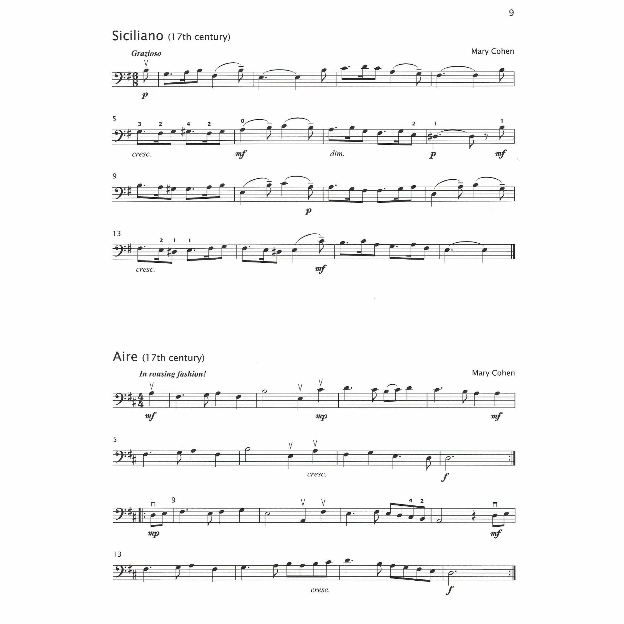 Sample: Cello (Pg. 9)