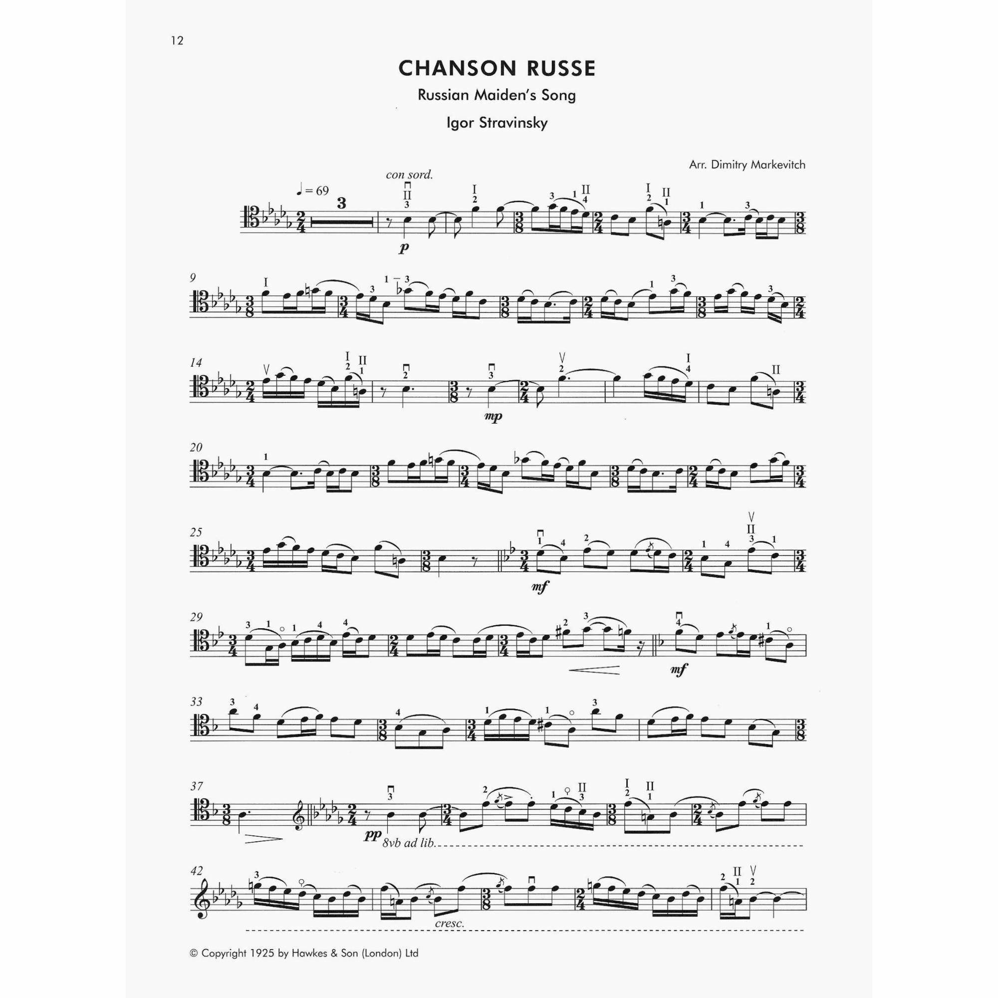 Sample: Cello Part