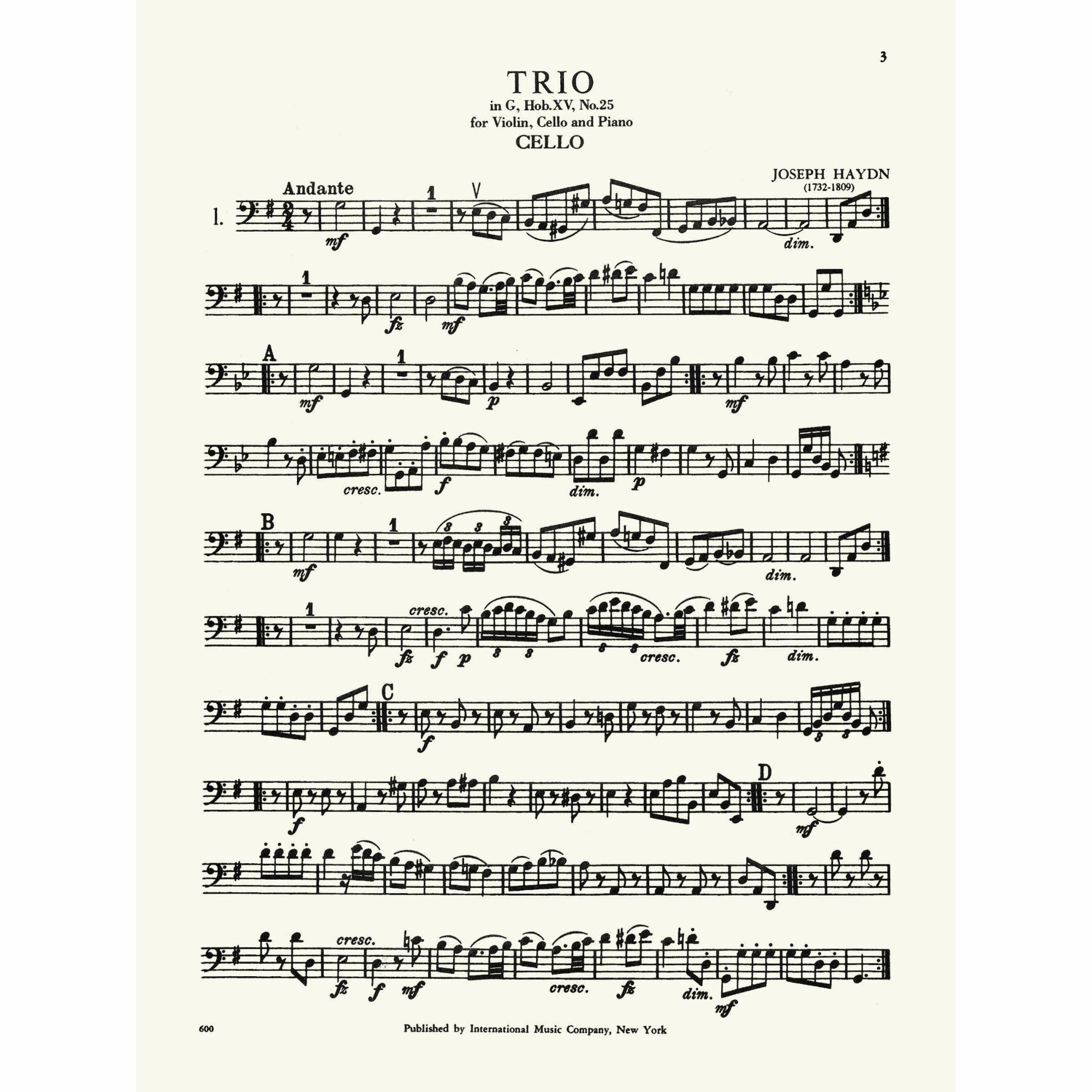 Sample: Cello (Pg. 3)