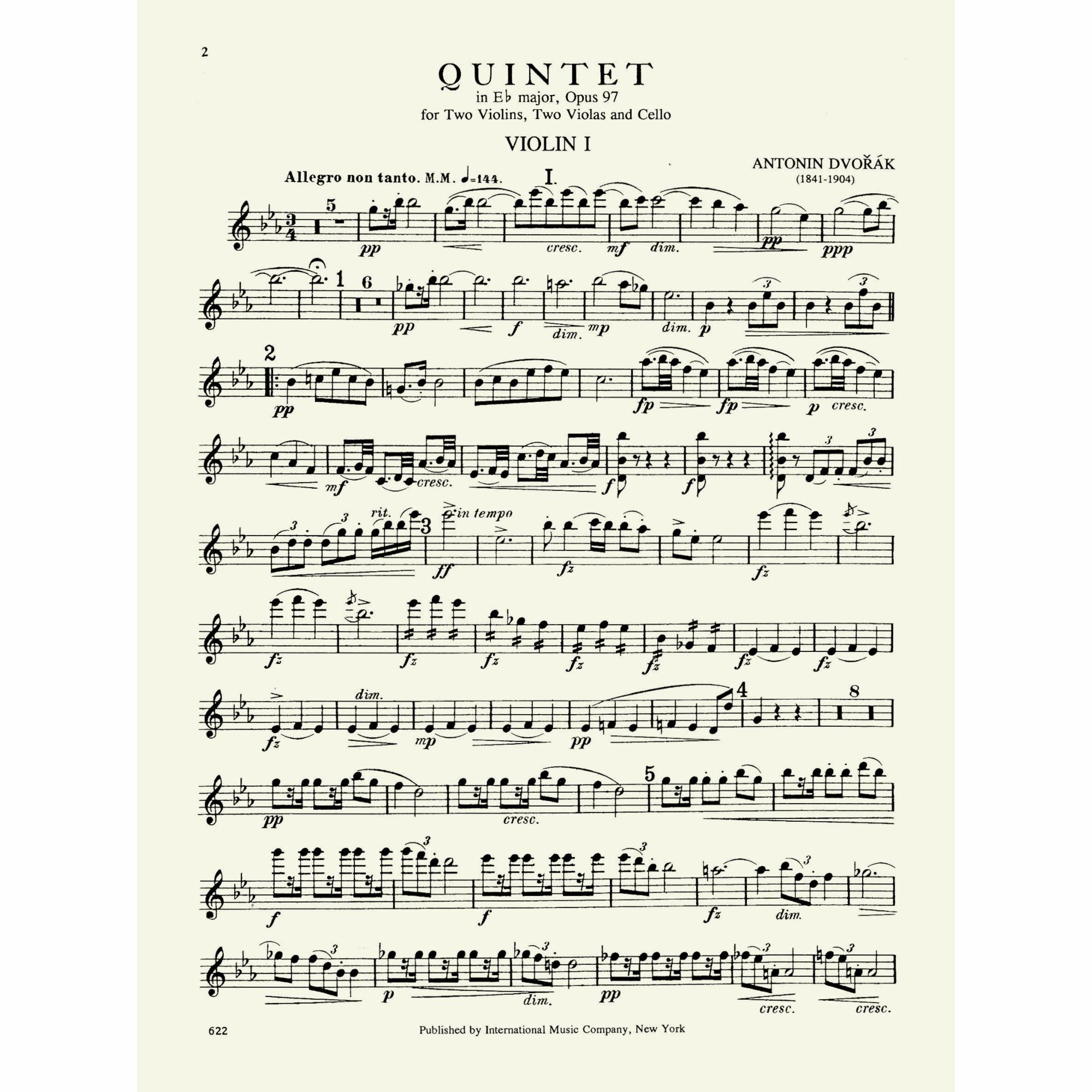 Sample: Violin I (Pg. 2)