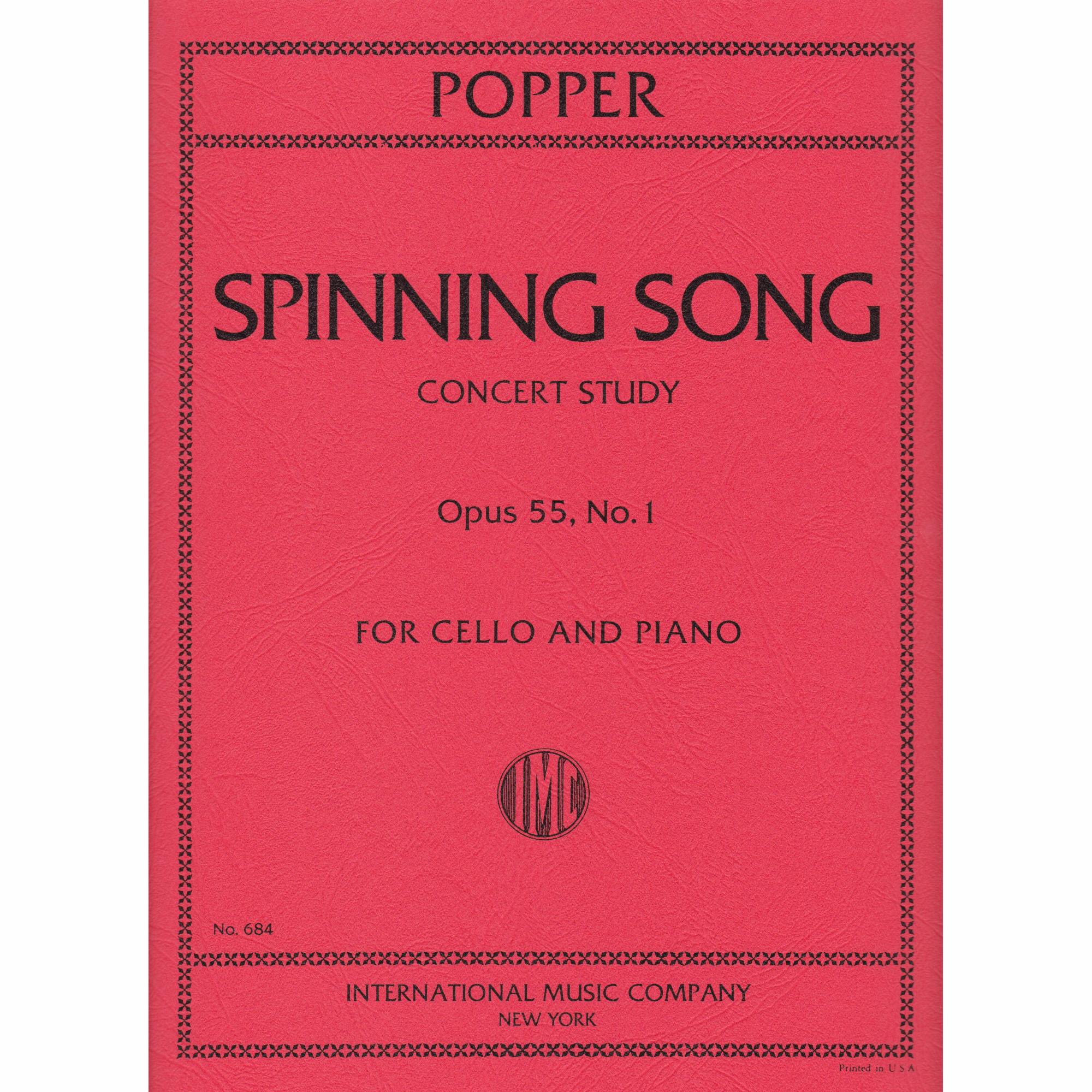 Spinning Song for Cello and Piano, Op. 55, No. 1