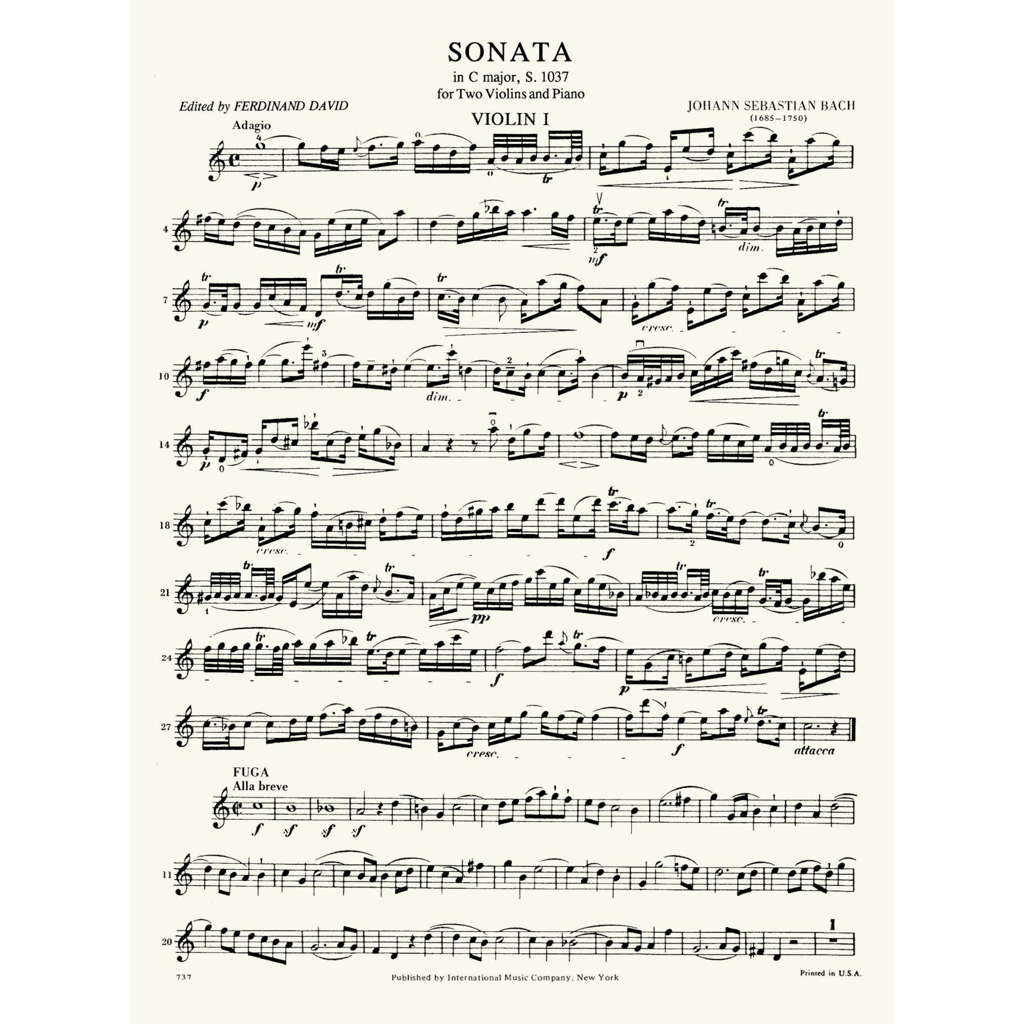 Sample: Violin I (Pg. 2)