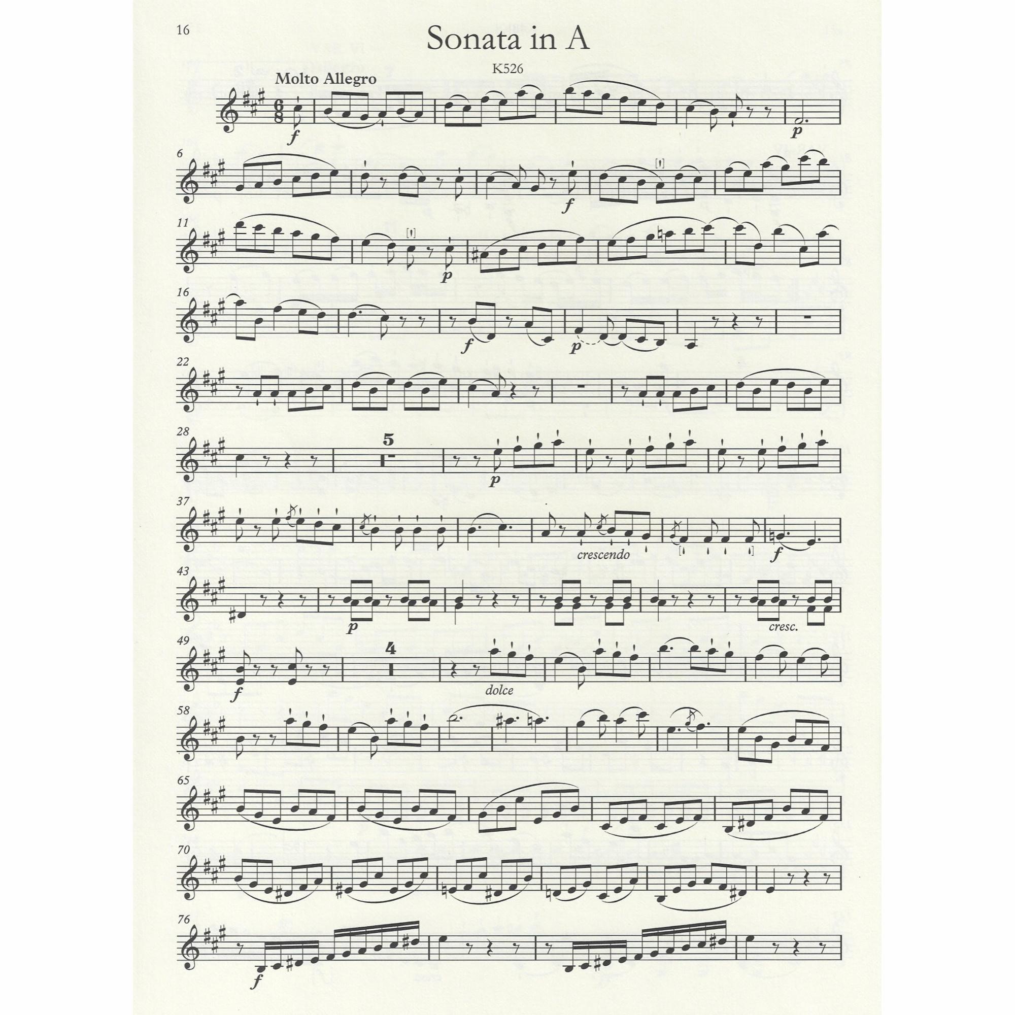 Sample: Violin Part