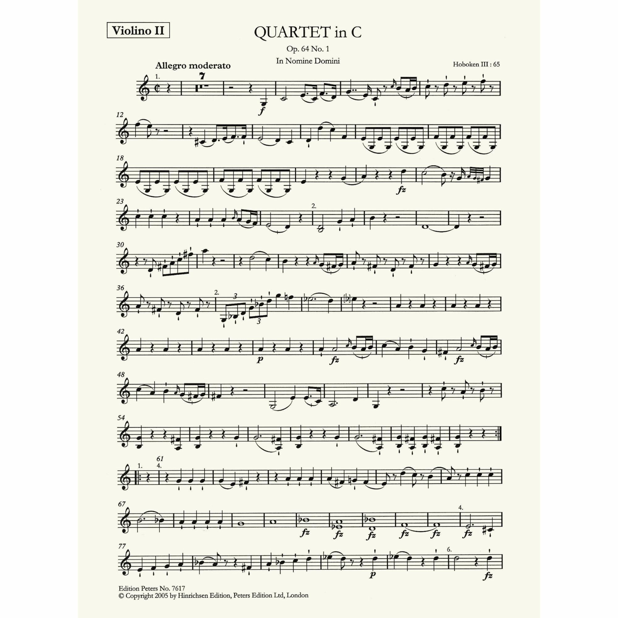 Haydn -- 6 String Quartets, Op. 64