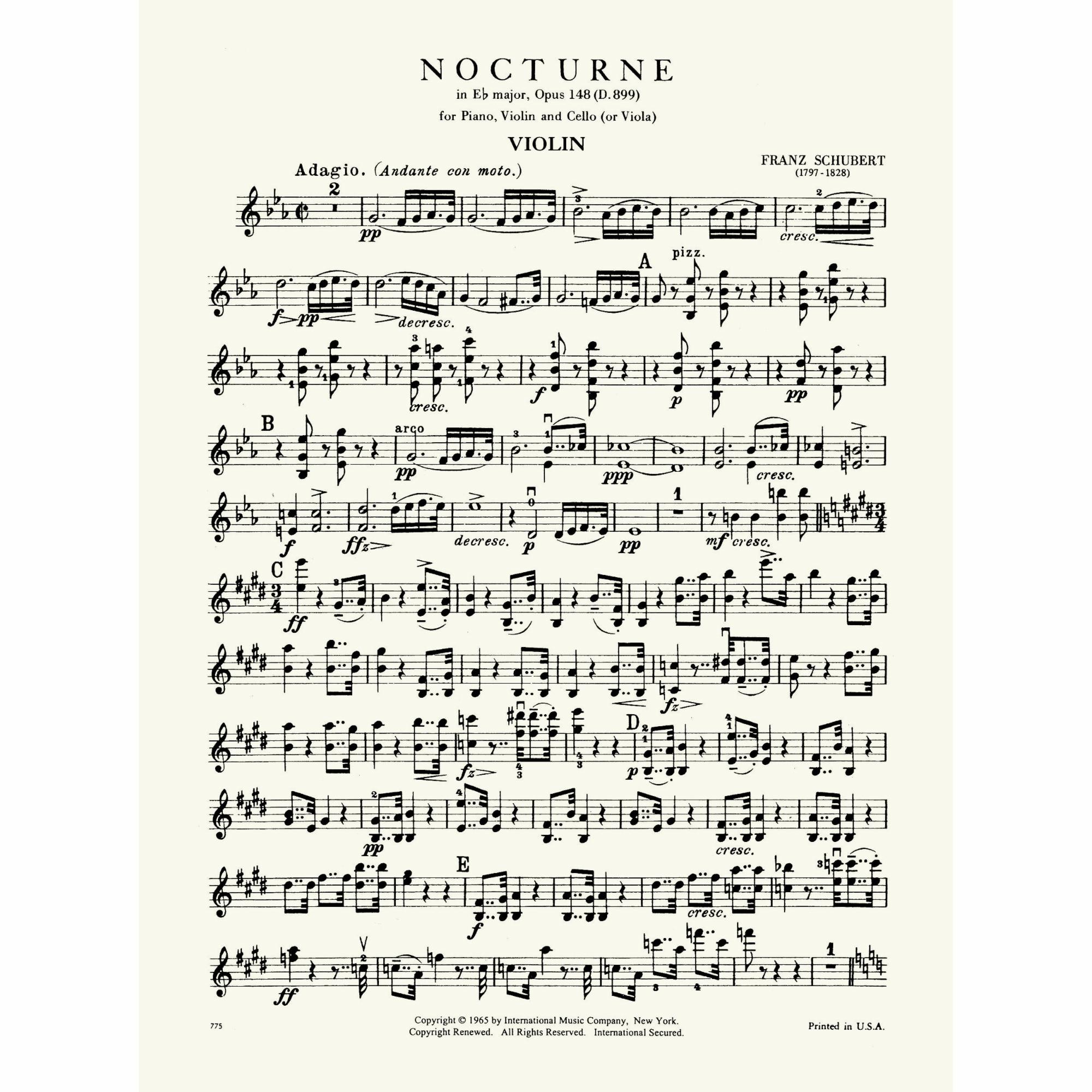 Sample: Violin (Pg. 1)