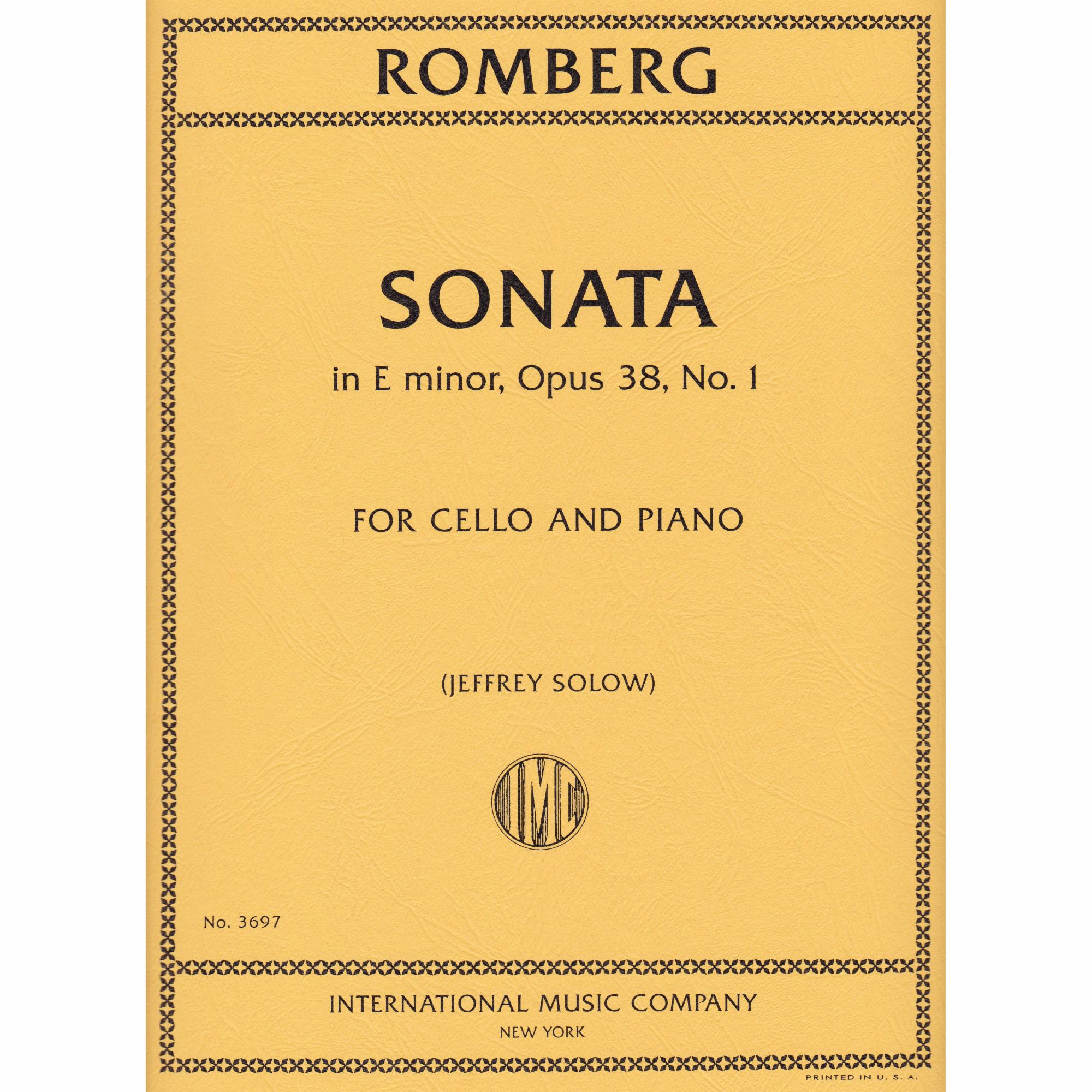 Cello Sonata in E Minor, Op. 38, No. 1