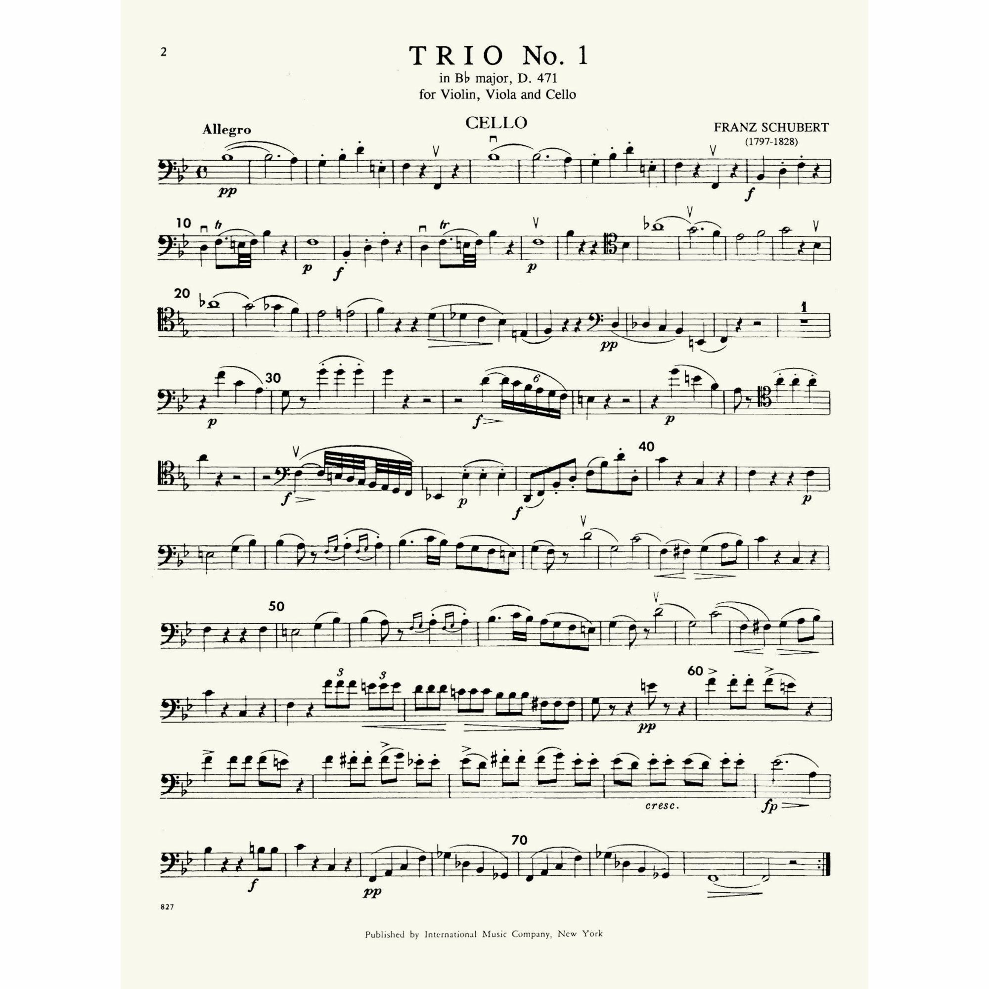 Sample: Cello (Pg. 2)