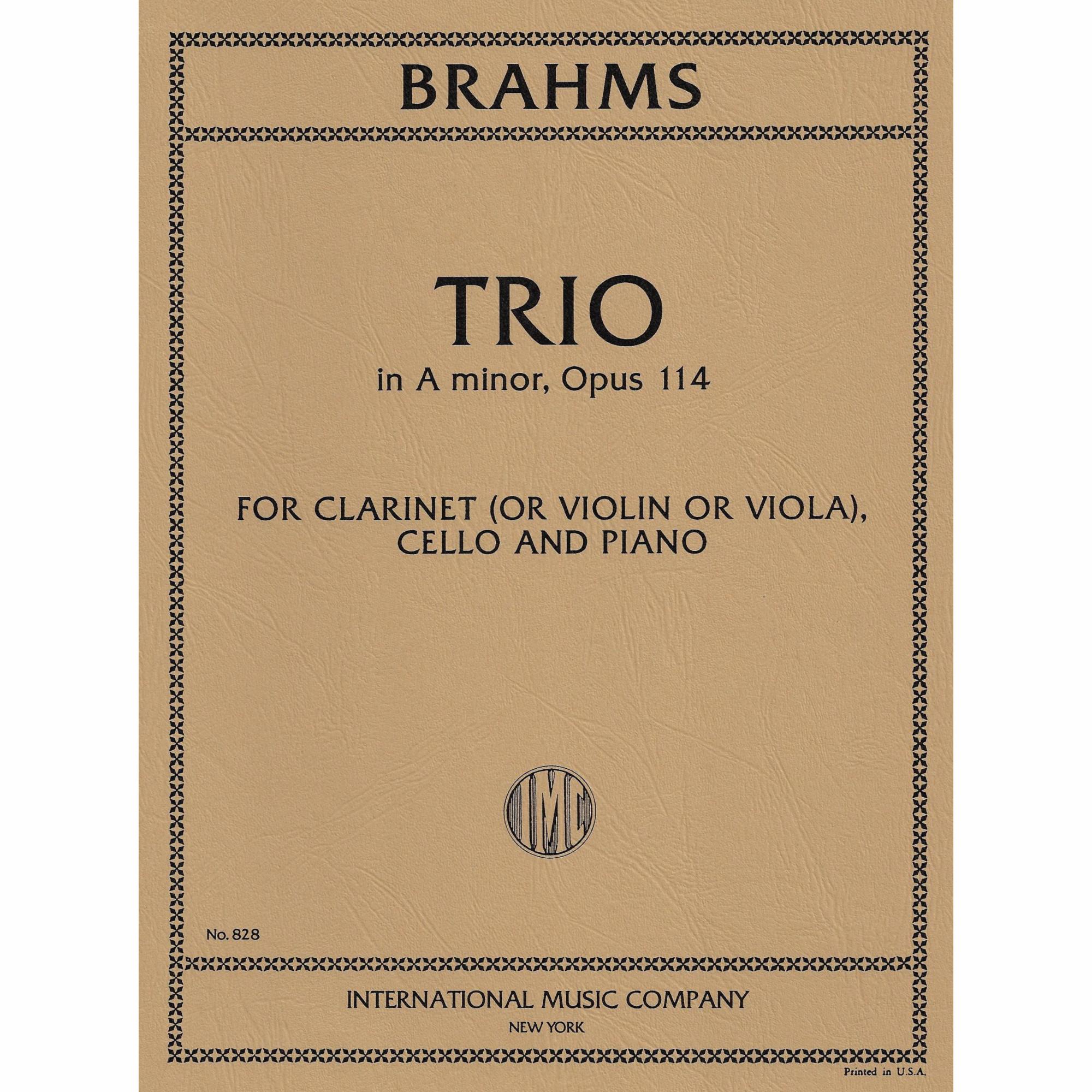 Brahms -- Clarinet Trio in A Minor, Op. 114