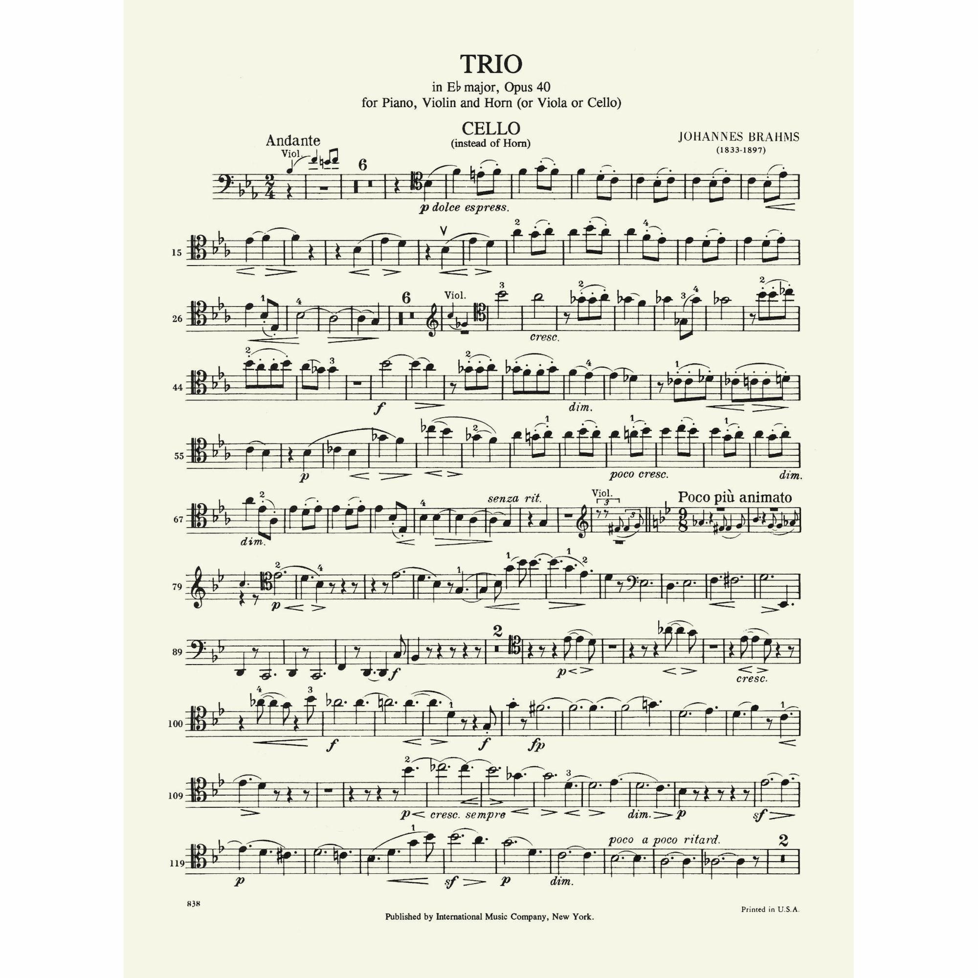 Sample: Cello (Pg. 1)