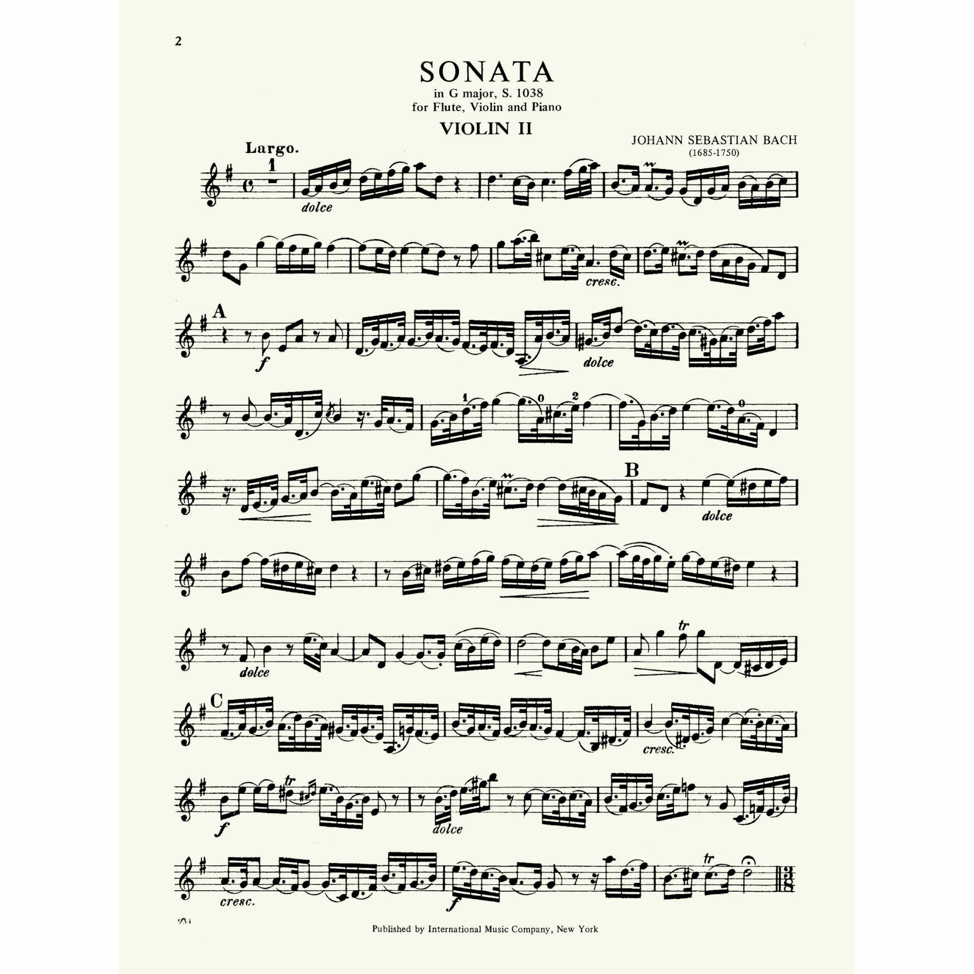 Sample: Violin II (Pg. 2)