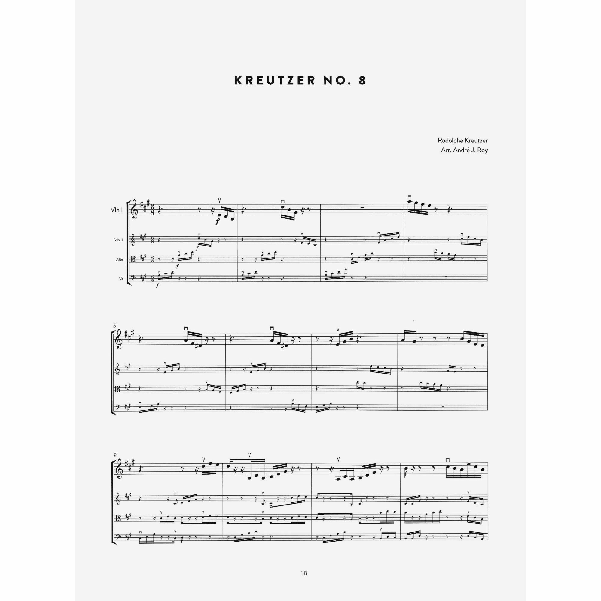 Sample: Violin I (Pg. 18)